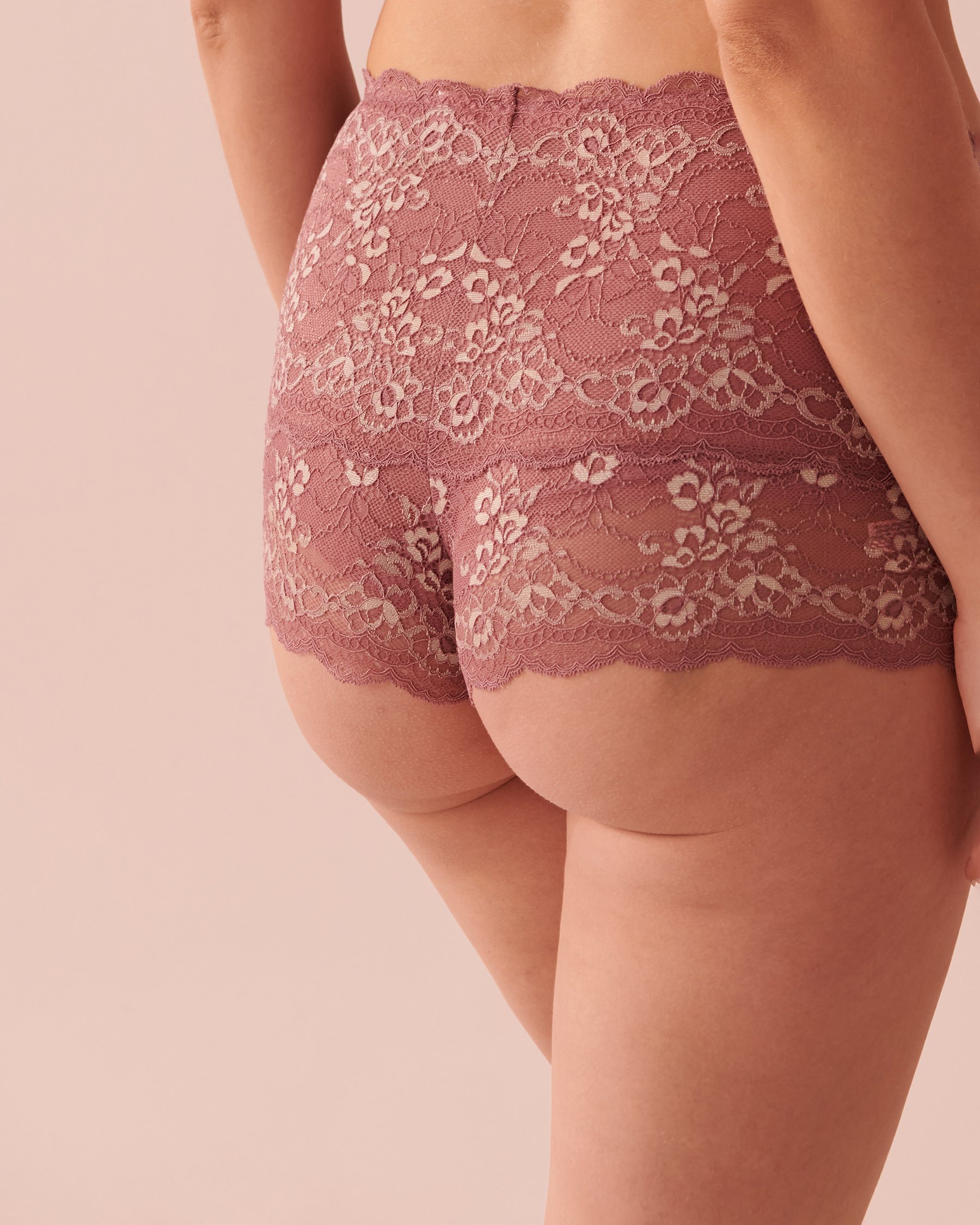 LA VIE EN ROSE Lace 2-piece Set Dusky orchid 60400028 - View5