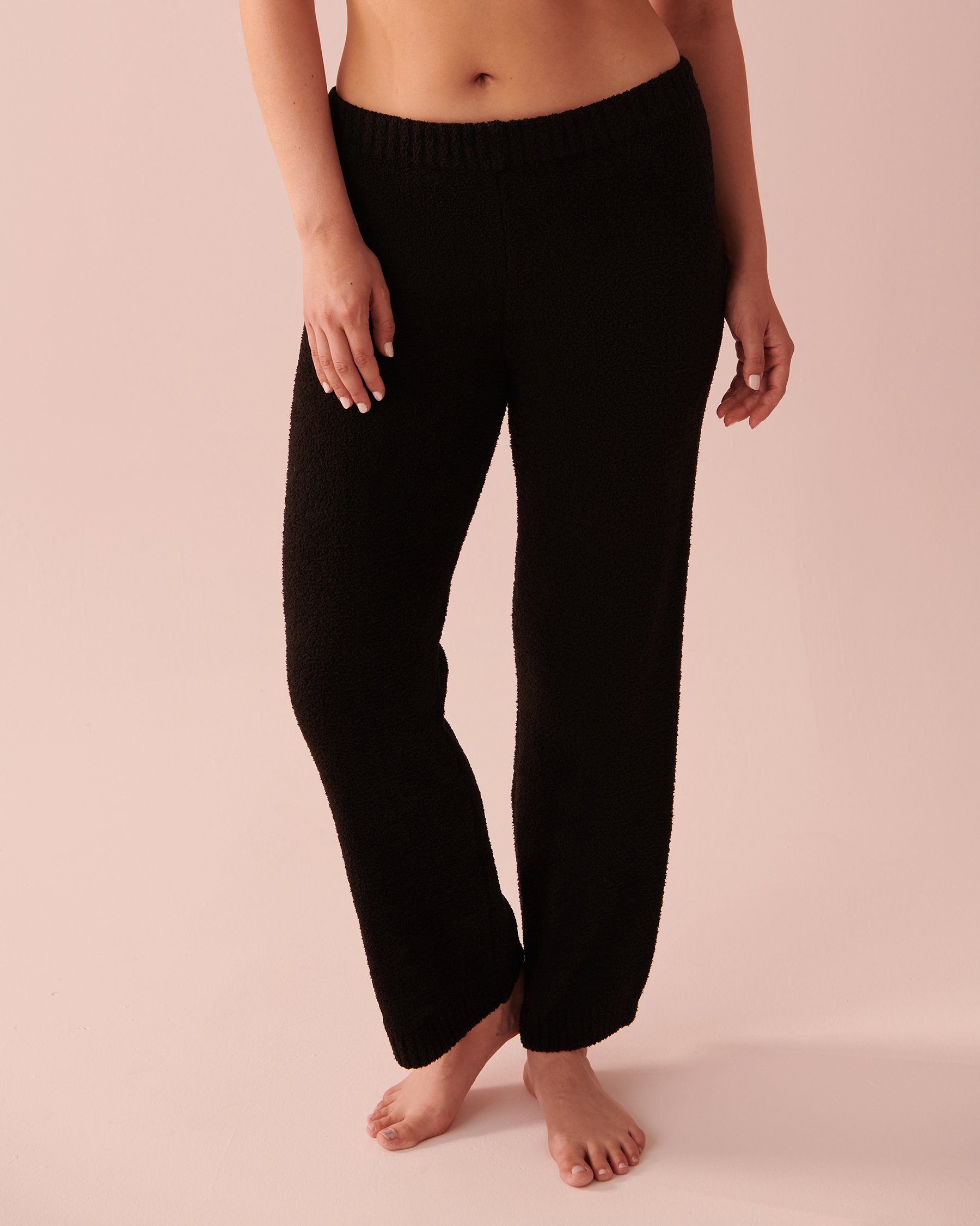 LA VIE EN ROSE Pantalon en chenille Noir 50200058 - Voir1