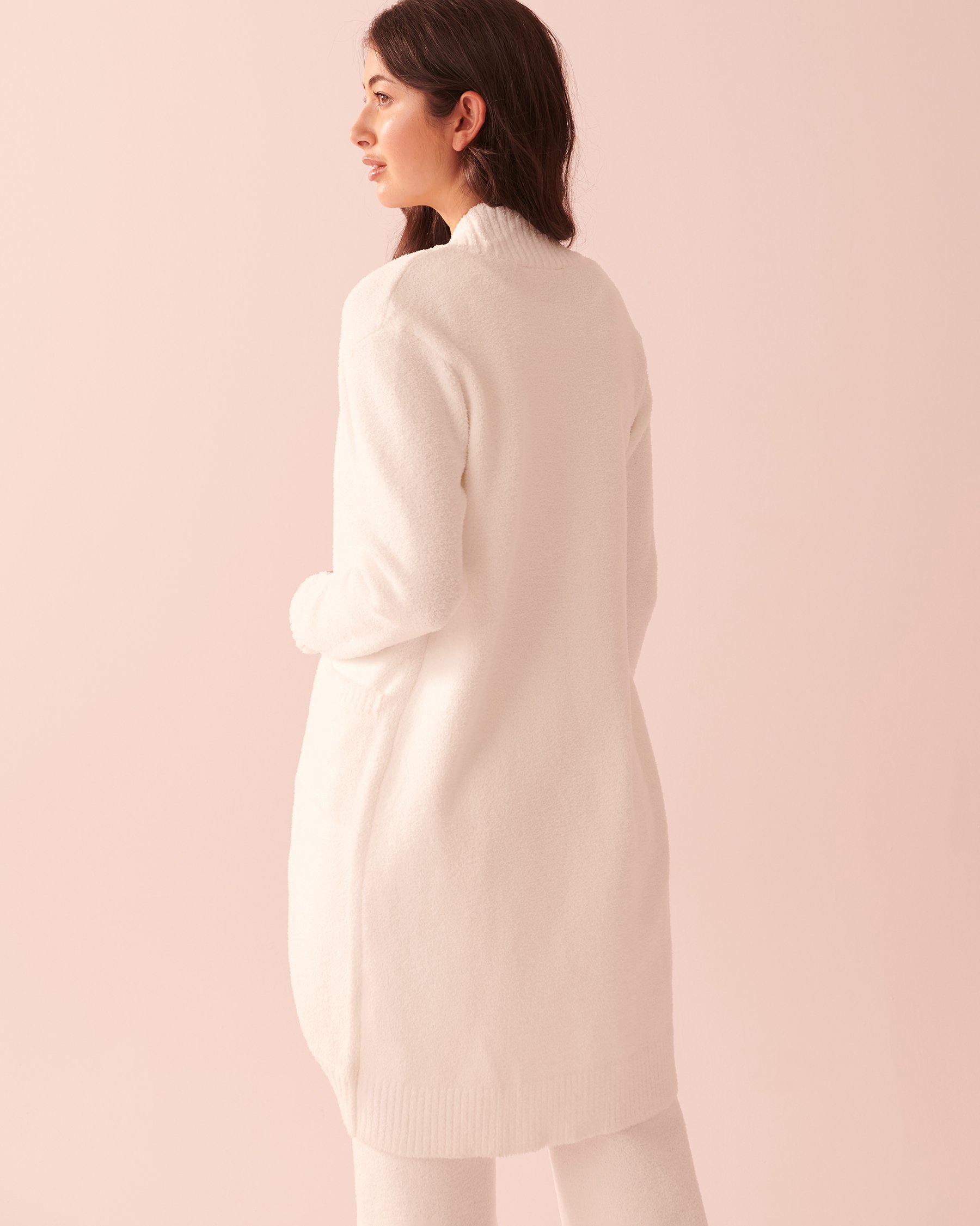 LA VIE EN ROSE Chenille Cardigan Snow white 50500009 - View2