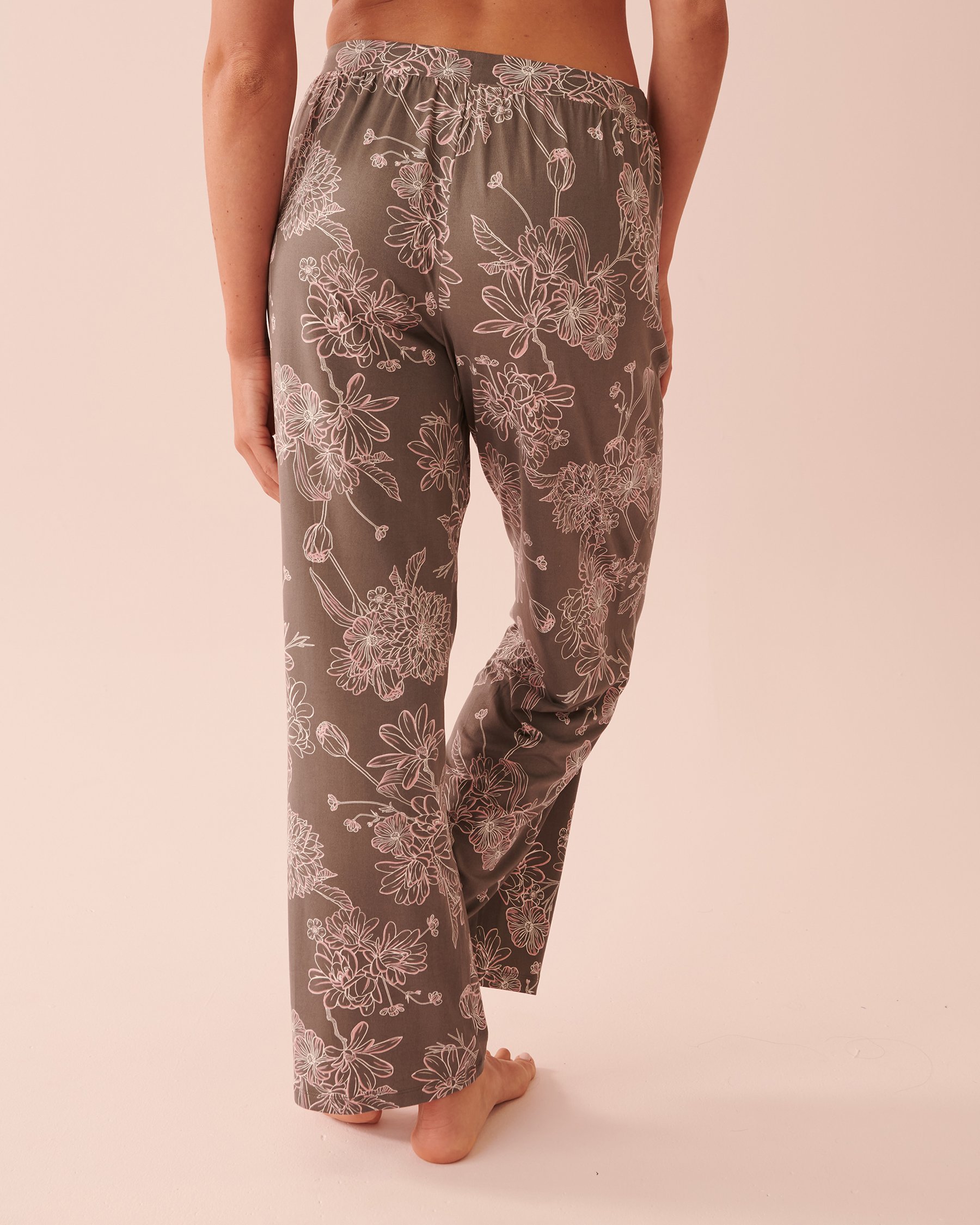 LA VIE EN ROSE Super Soft Wide Leg Pants Floral reflection 40200474 - View2