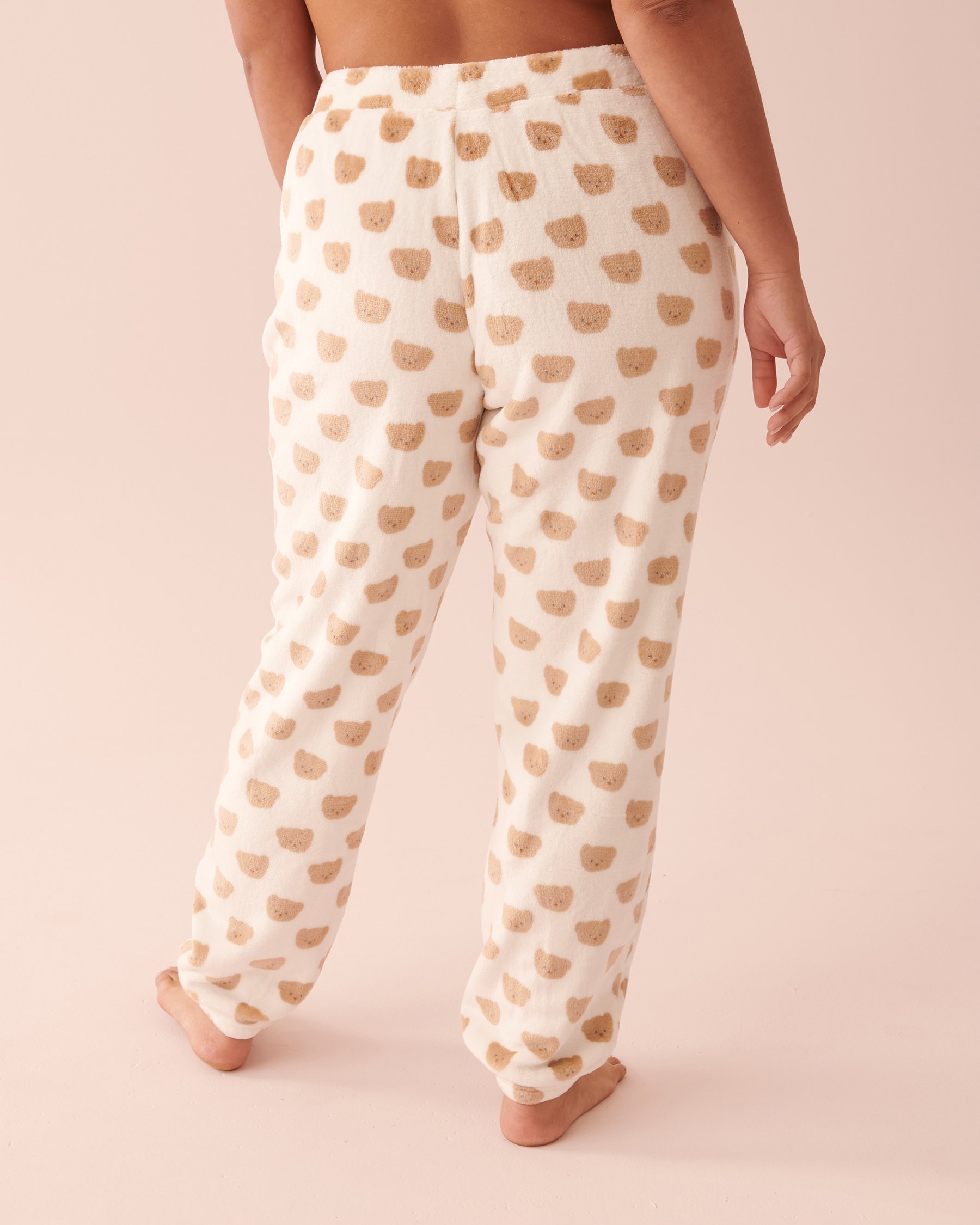 LA VIE EN ROSE Soft Plush Pajama Pants Small bears 40200476 - View5