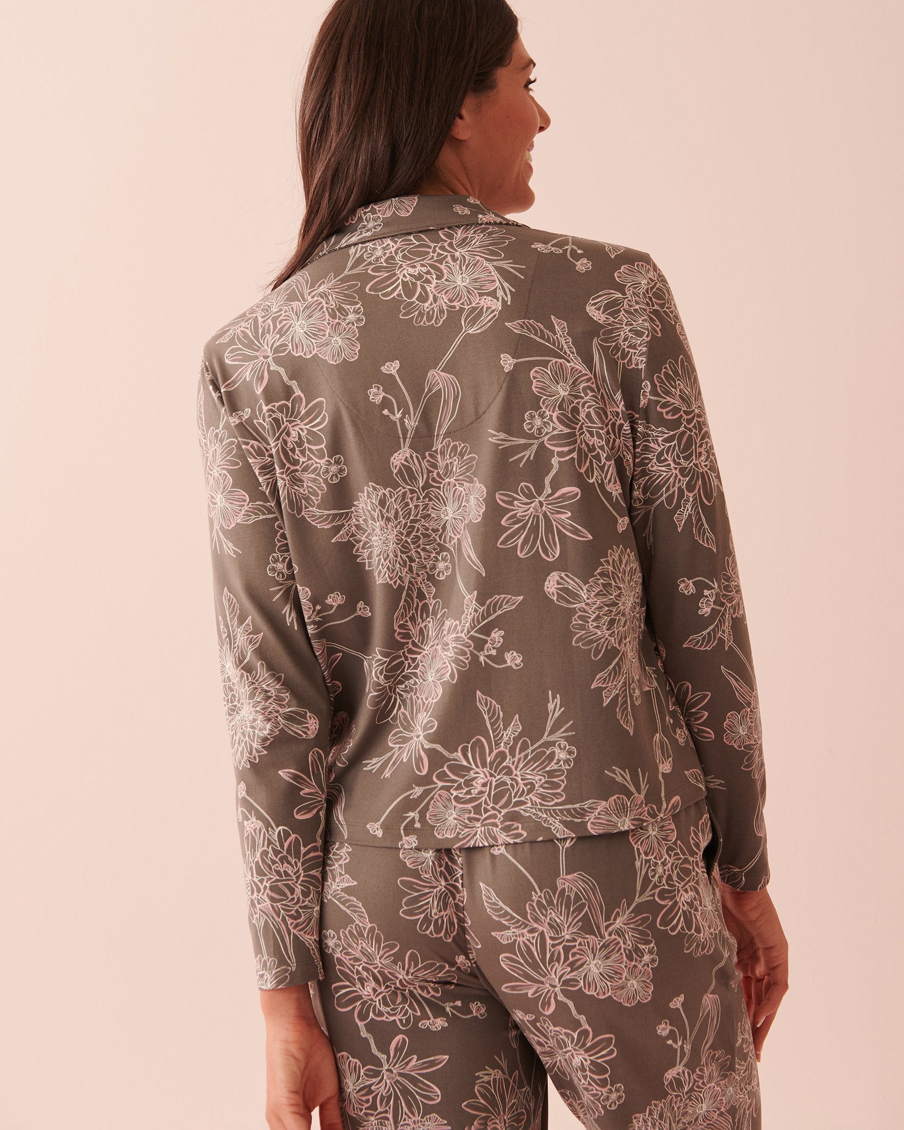 LA VIE EN ROSE Super Soft Shirt Floral reflection 40100480 - View2