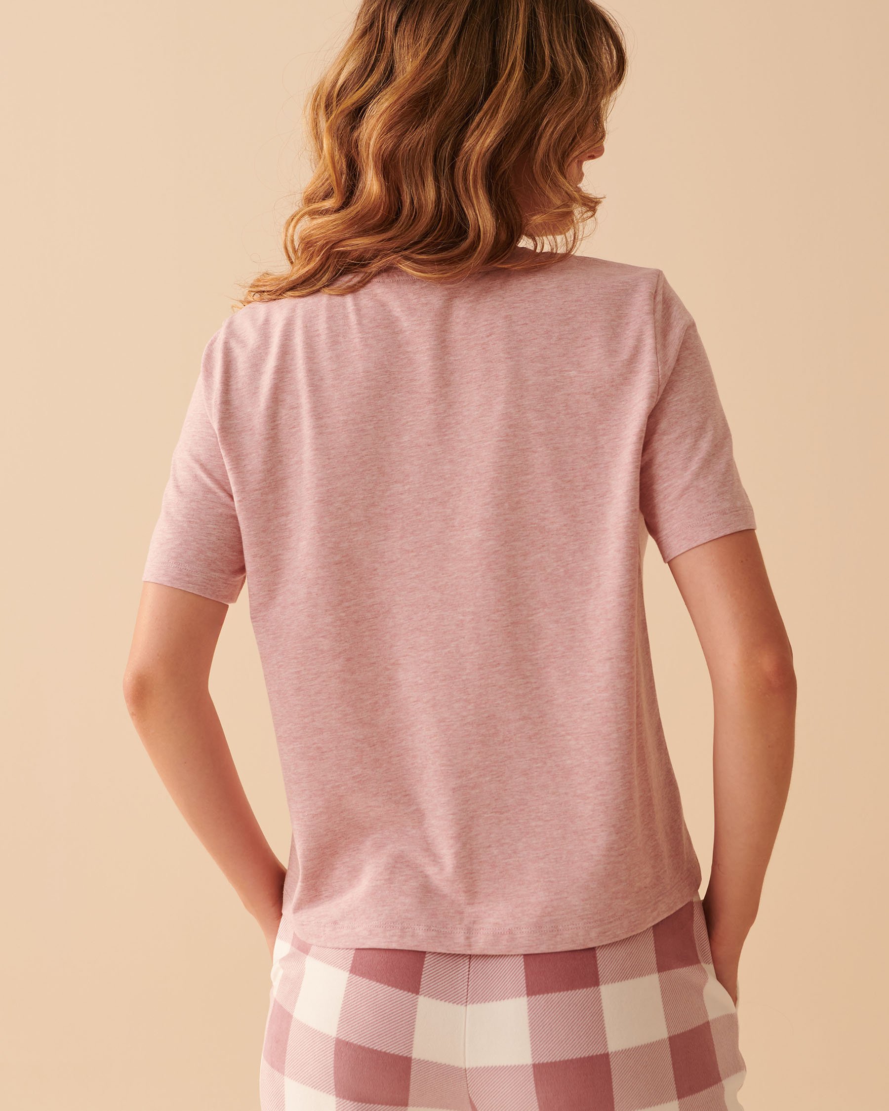 LA VIE EN ROSE T-shirt with Patch Pocket Blush rose mix 40100484 - View2