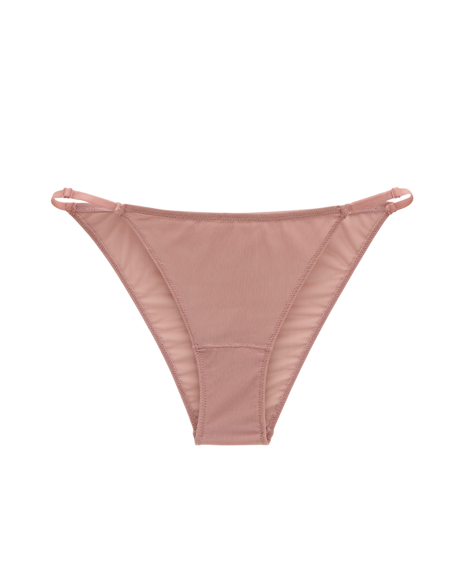 LA VIE EN ROSE Adjustable Mesh Bikini Panty Mocha 20200353 - View6
