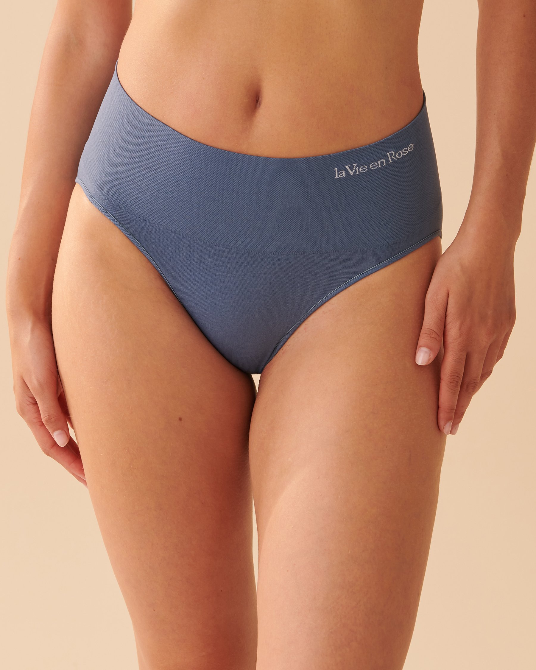 LA VIE EN ROSE Seamless High Waist Bikini Panty Blue horizon 20200394 - View1