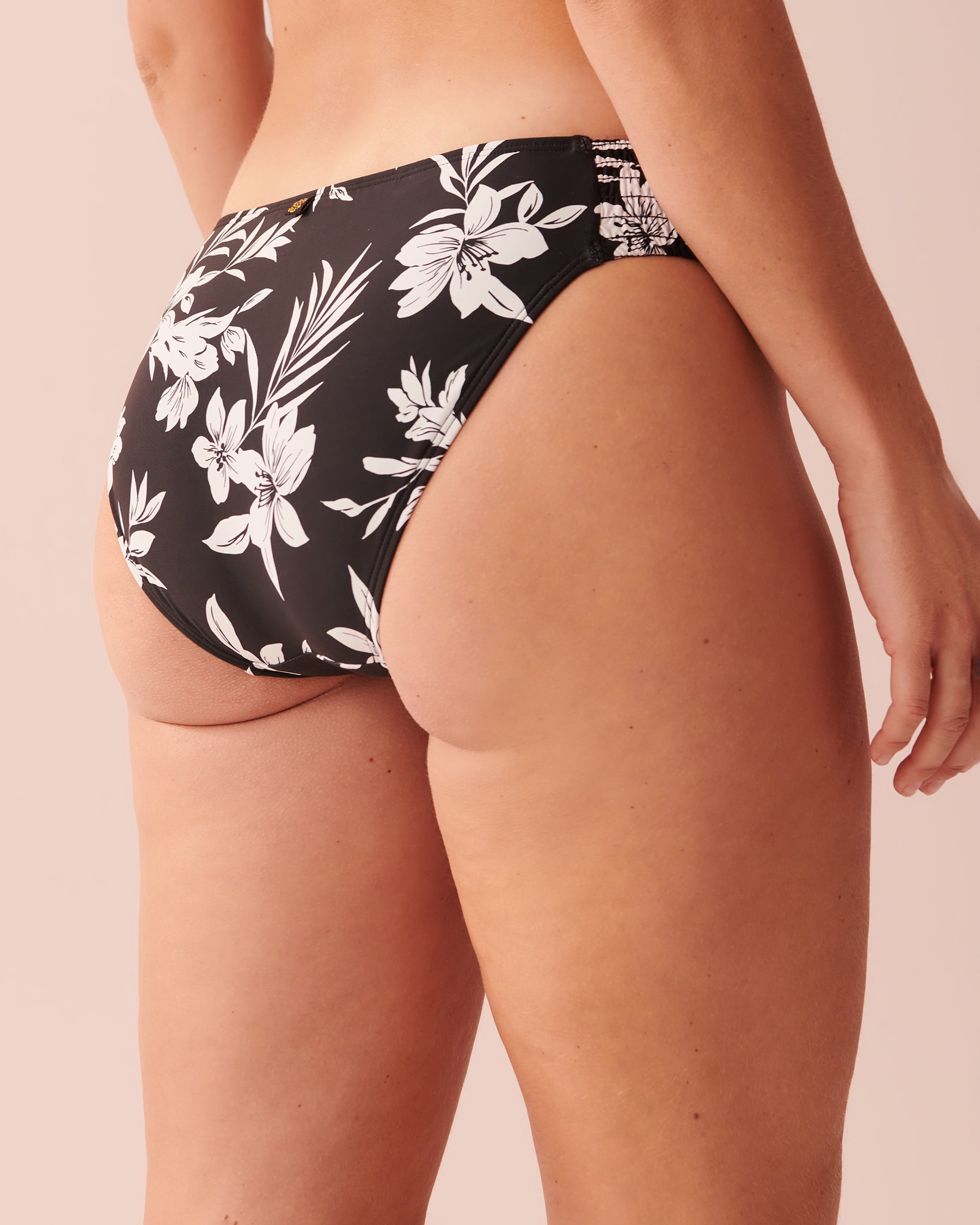 LA VIE EN ROSE AQUA CALIFORNIA Side Details Bikini Bottom Californian flowers 70300486 - View2