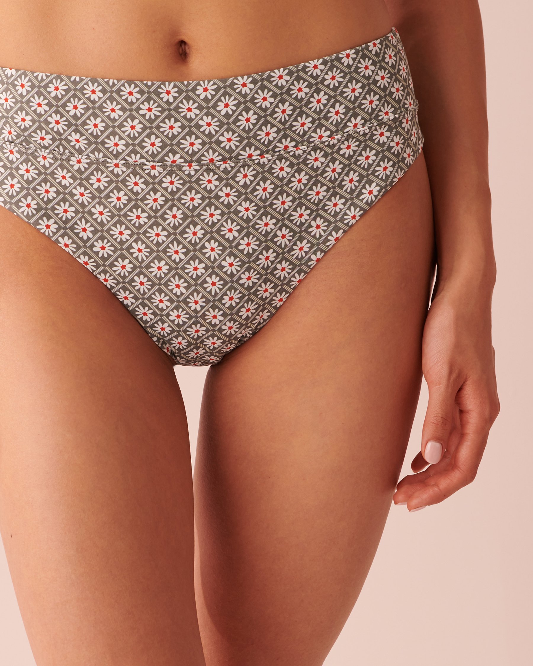 LA VIE EN ROSE AQUA LOS CABOS High Leg Bikini Bottom Summer daisies 70300488 - View1