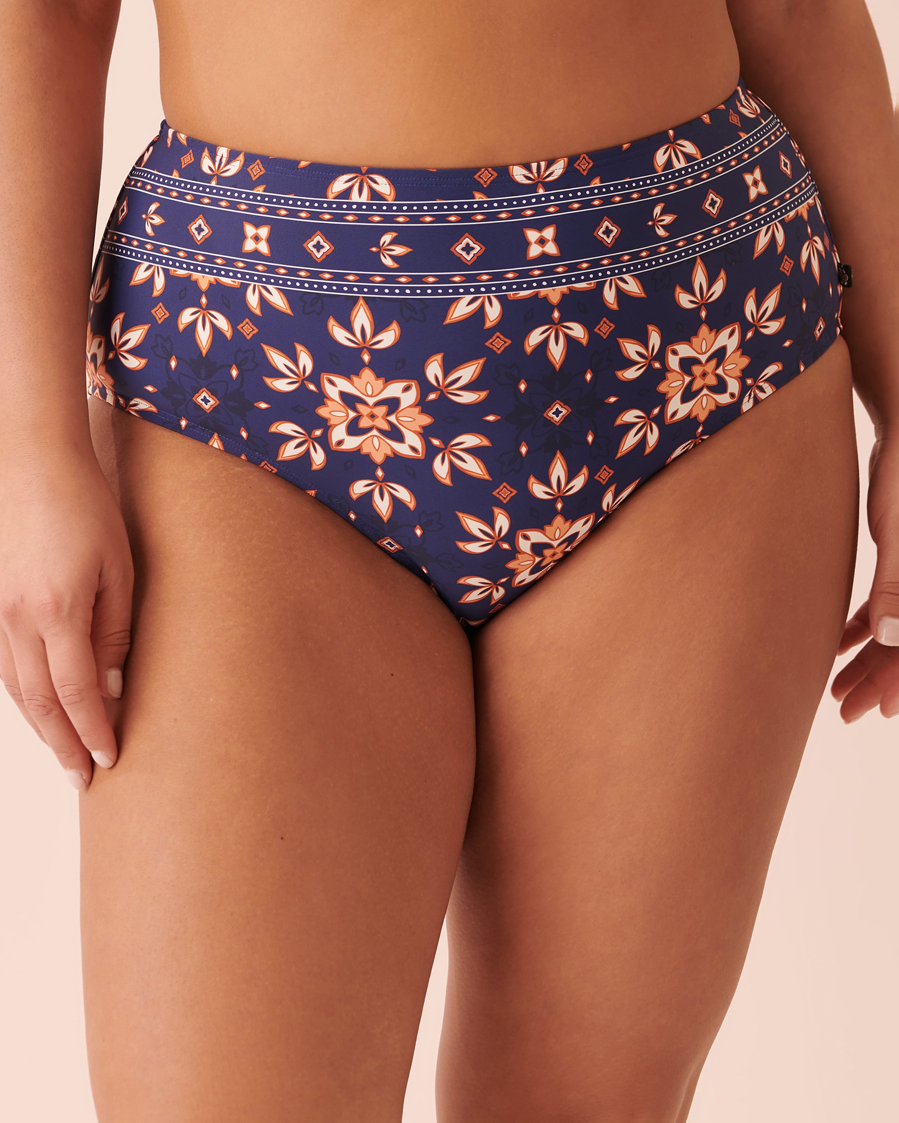 LA VIE EN ROSE AQUA Bas de bikini taille haute MAYA BAY Havre bohème 70300493 - Voir4