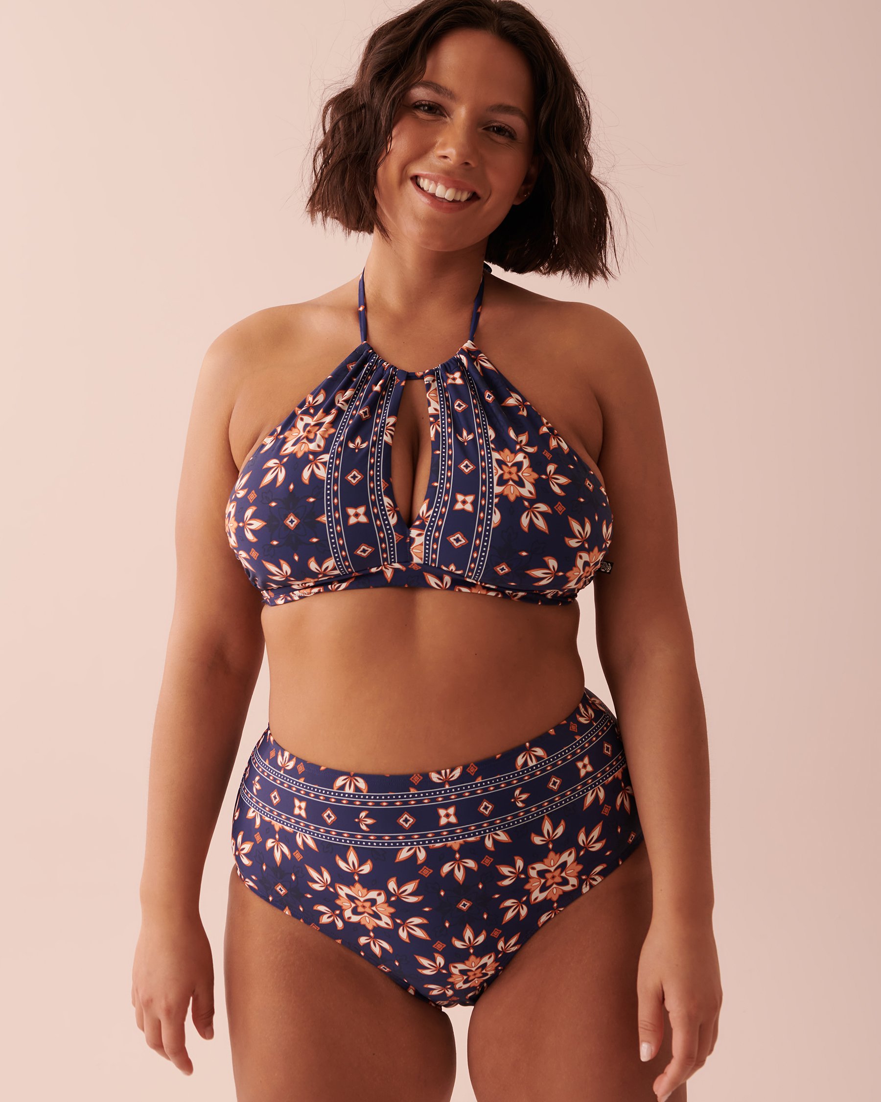 LA VIE EN ROSE AQUA Bas de bikini taille haute MAYA BAY Havre bohème 70300493 - Voir6