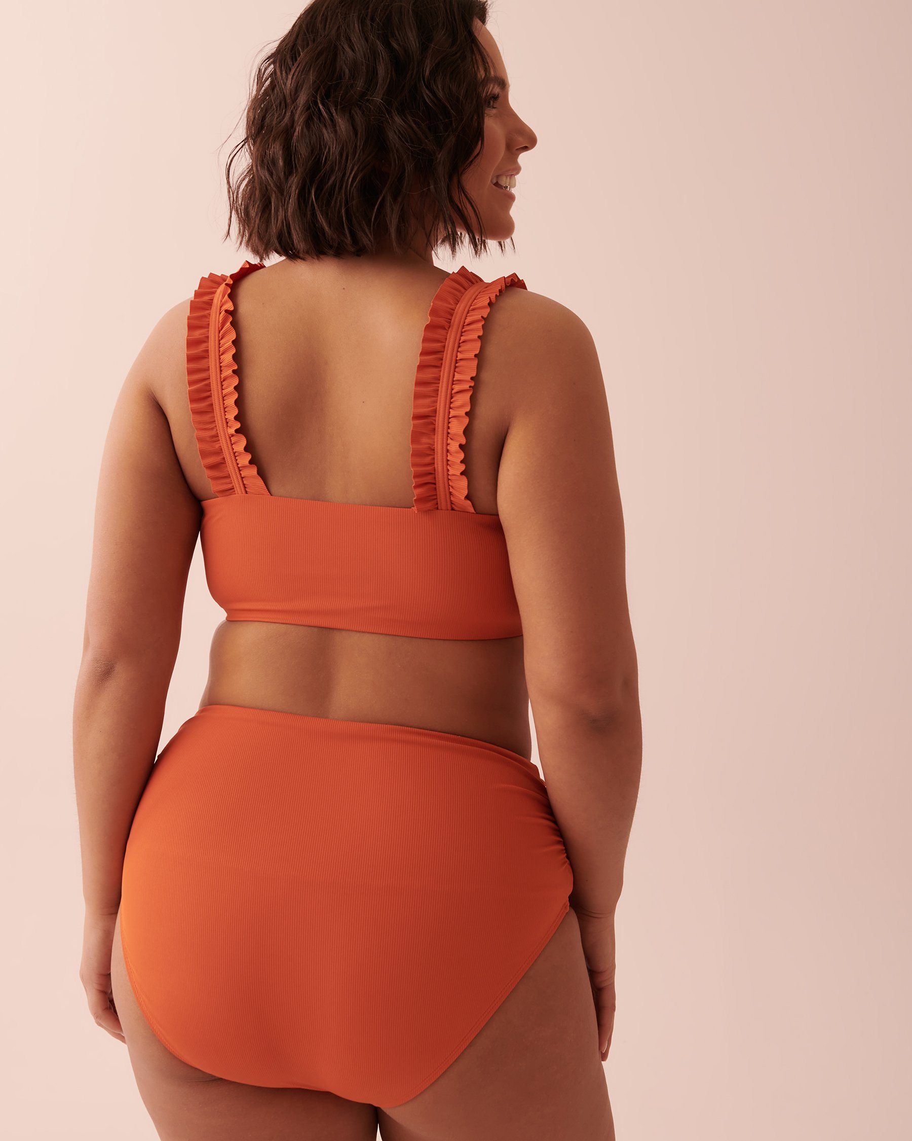 LA VIE EN ROSE AQUA SAMPIERI Bandeau Bikini Top Burnt ochre 70100530 - View7