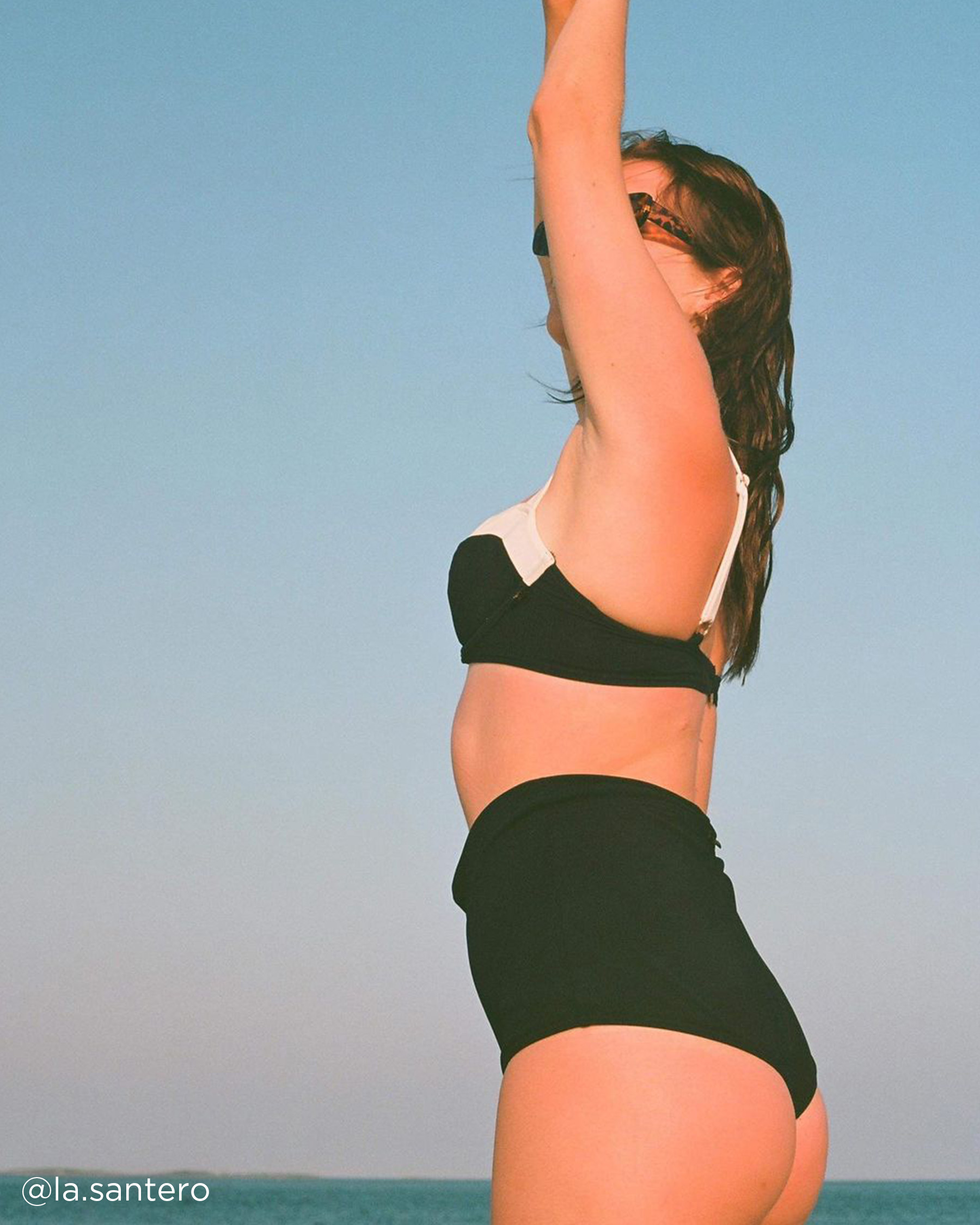 LA VIE EN ROSE AQUA RETRO Balconette Bikini Top Black 70100461 - View9