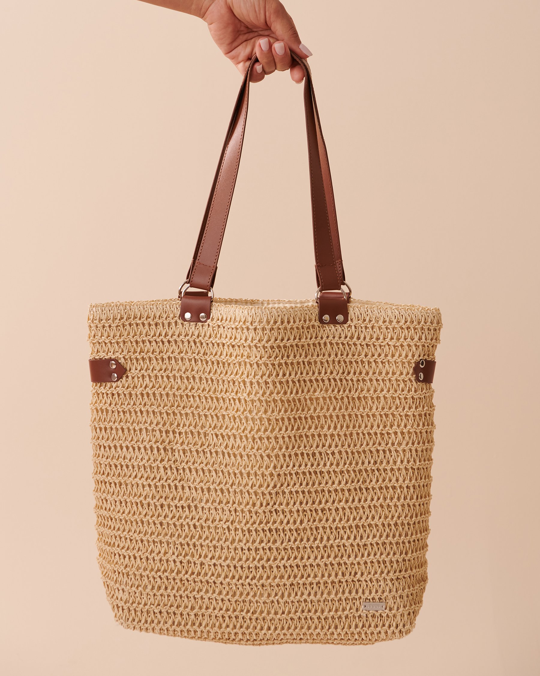 LA VIE EN ROSE AQUA Straw Bag Straw 80500086 - View2