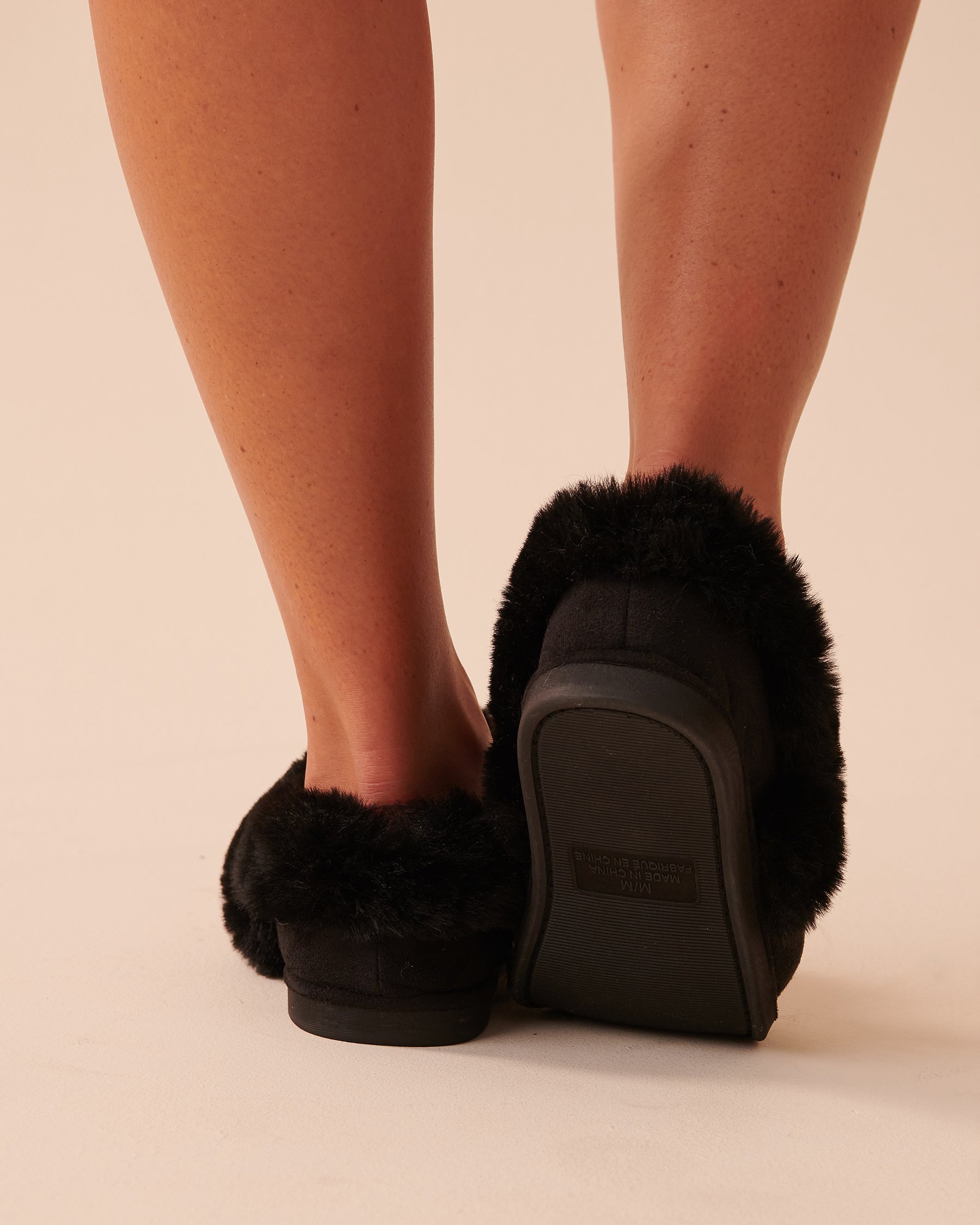 LA VIE EN ROSE Pantoufles bottines en faux suede Nuit étoilée 40700294 - Voir2