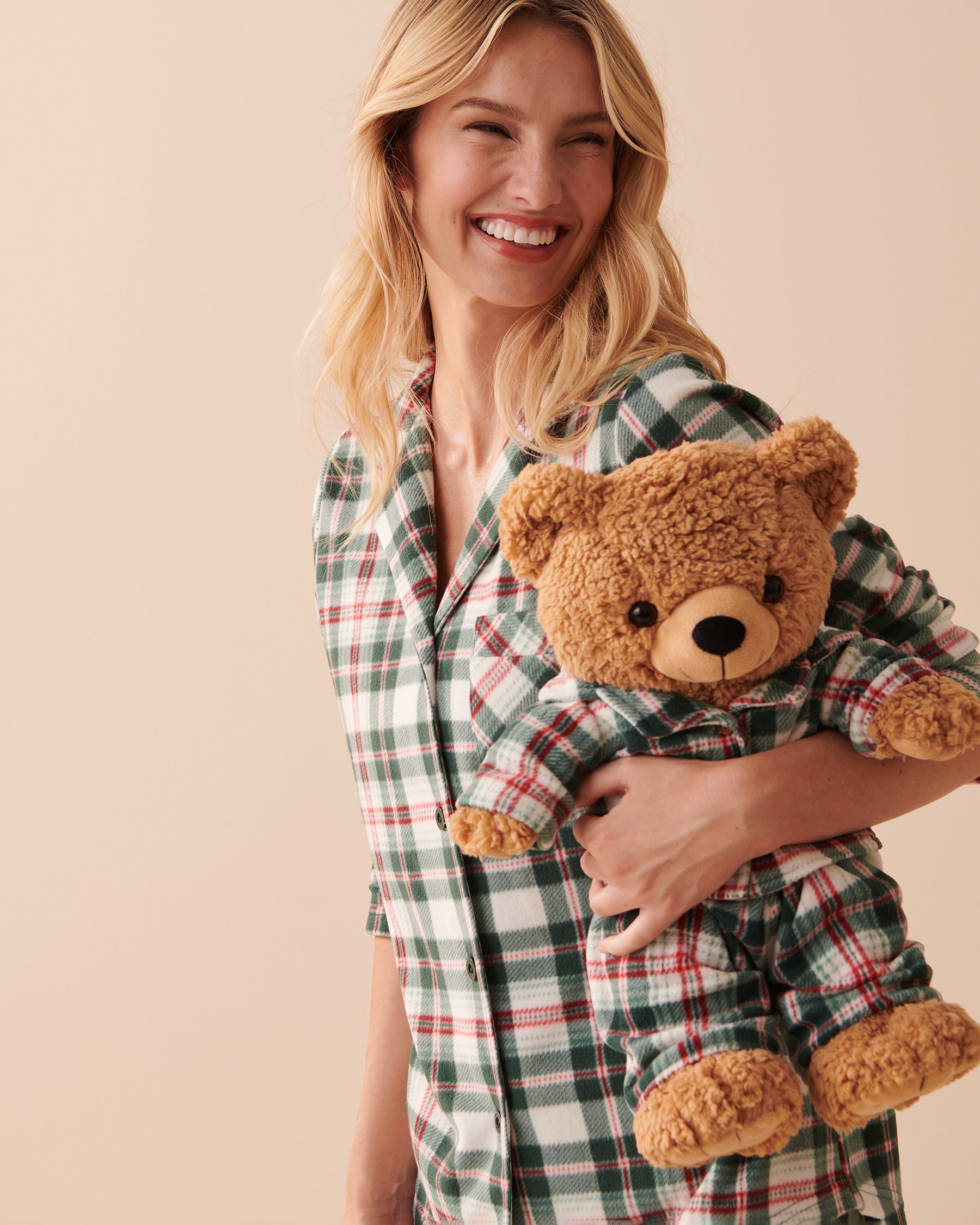 LA VIE EN ROSE Ourson en peluche Caramel salé 40700301 - Voir1