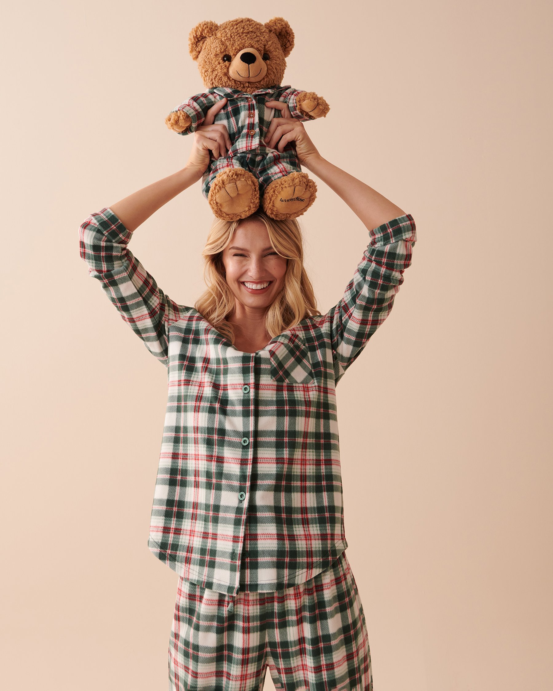 LA VIE EN ROSE Ourson en peluche Caramel salé 40700301 - Voir2