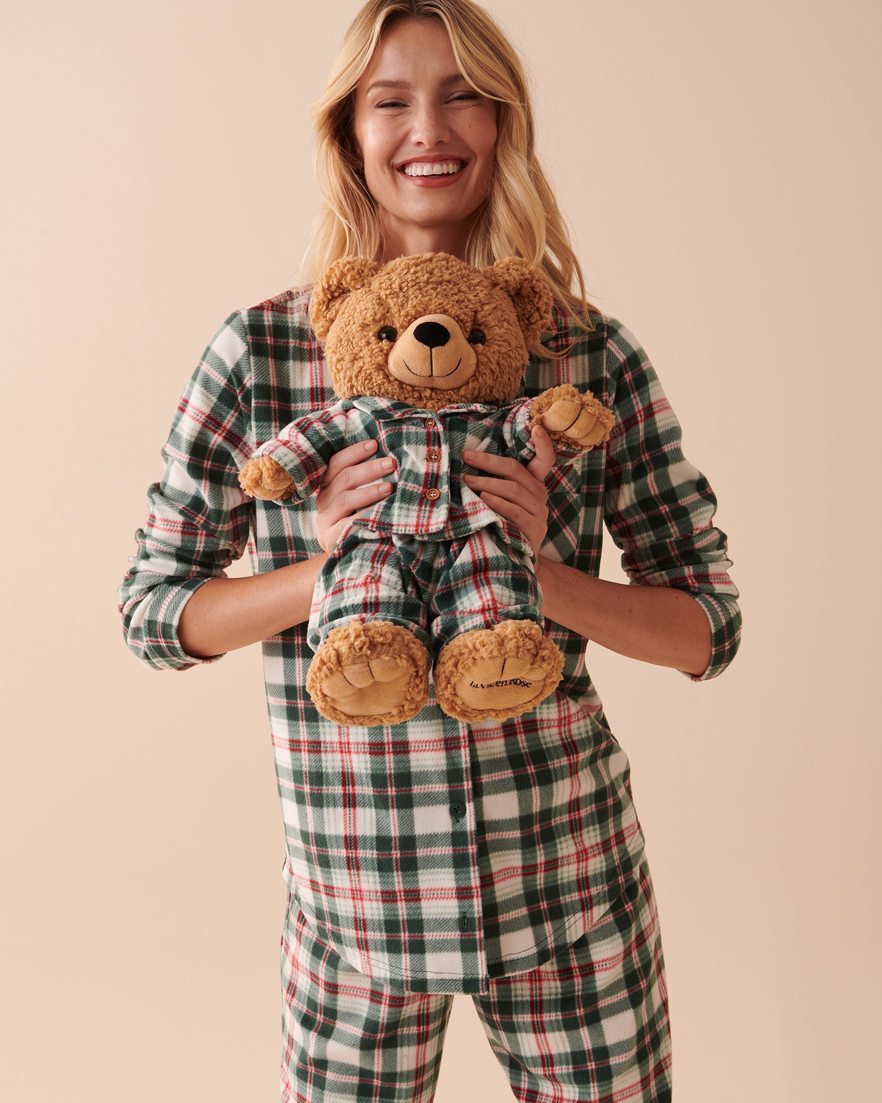 LA VIE EN ROSE Ourson en peluche Caramel salé 40700301 - Voir3