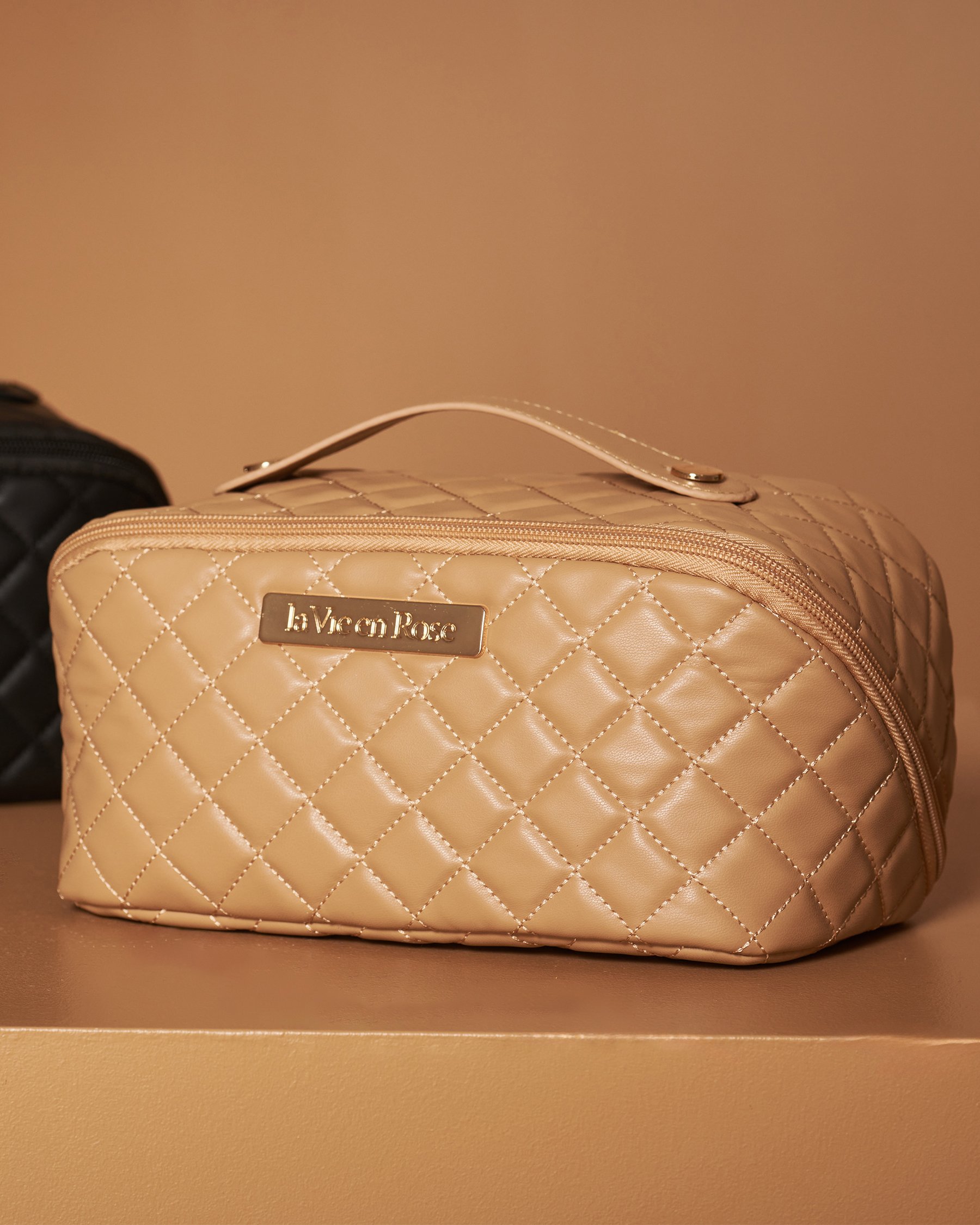 LA VIE EN ROSE Sac à cosmétiques Caramel salé 40700305 - Voir1