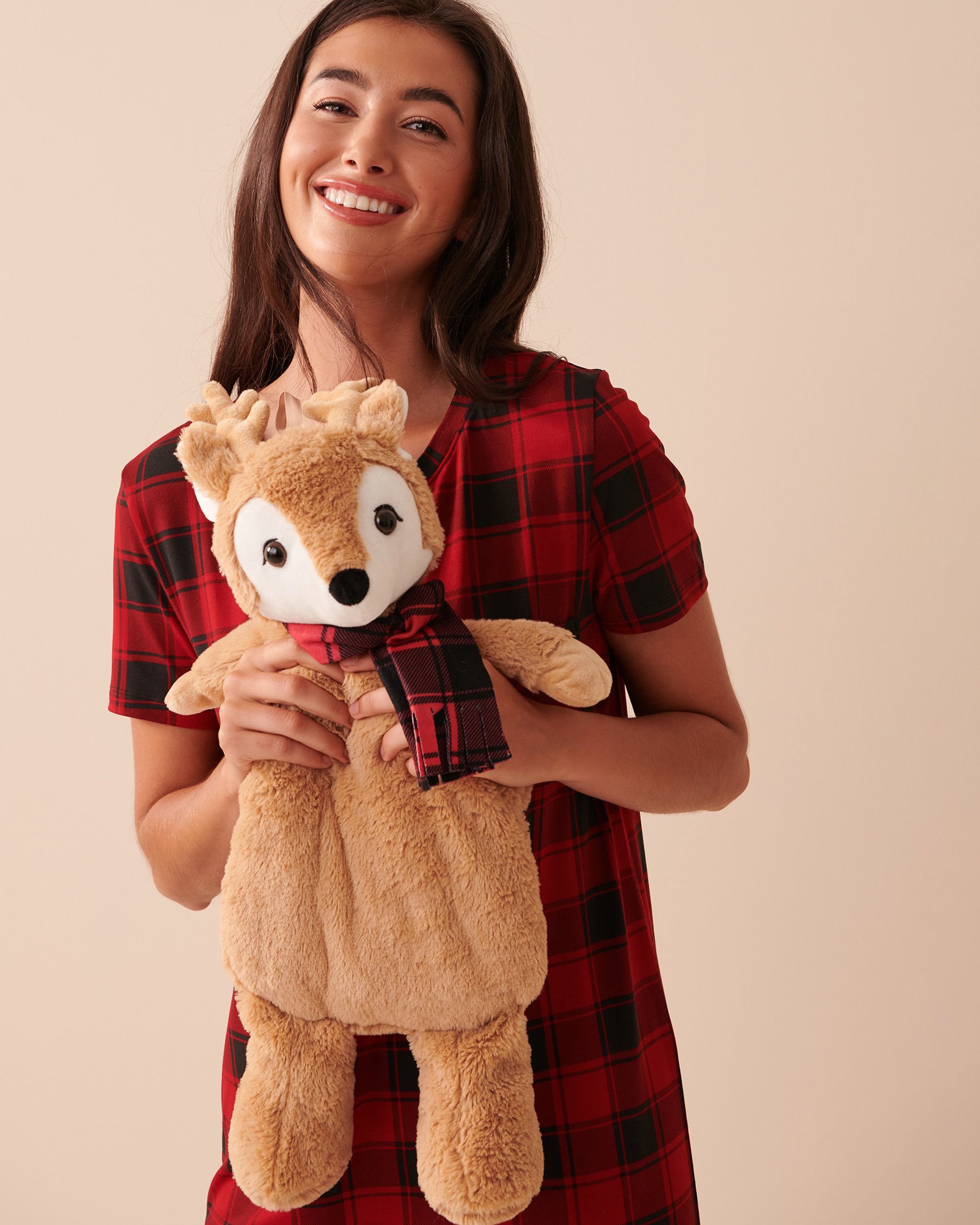 LA VIE EN ROSE Deer Hot Water Bottle Salted Caramel 40700288 - View3