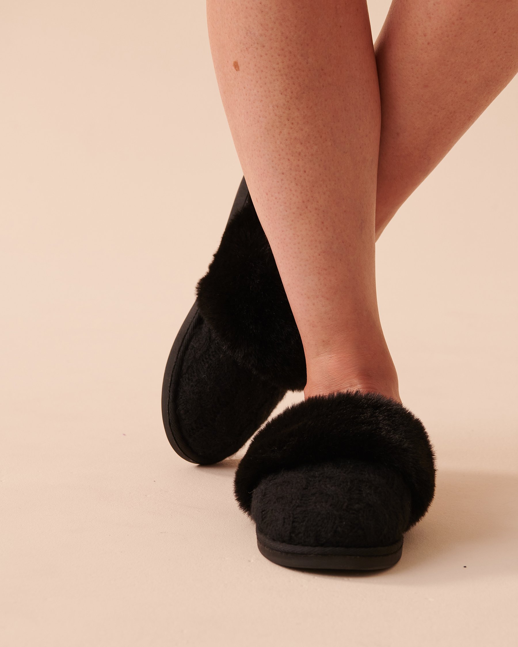 LA VIE EN ROSE Knitted Effect Clog Slippers Starry Night 40700298 - View1