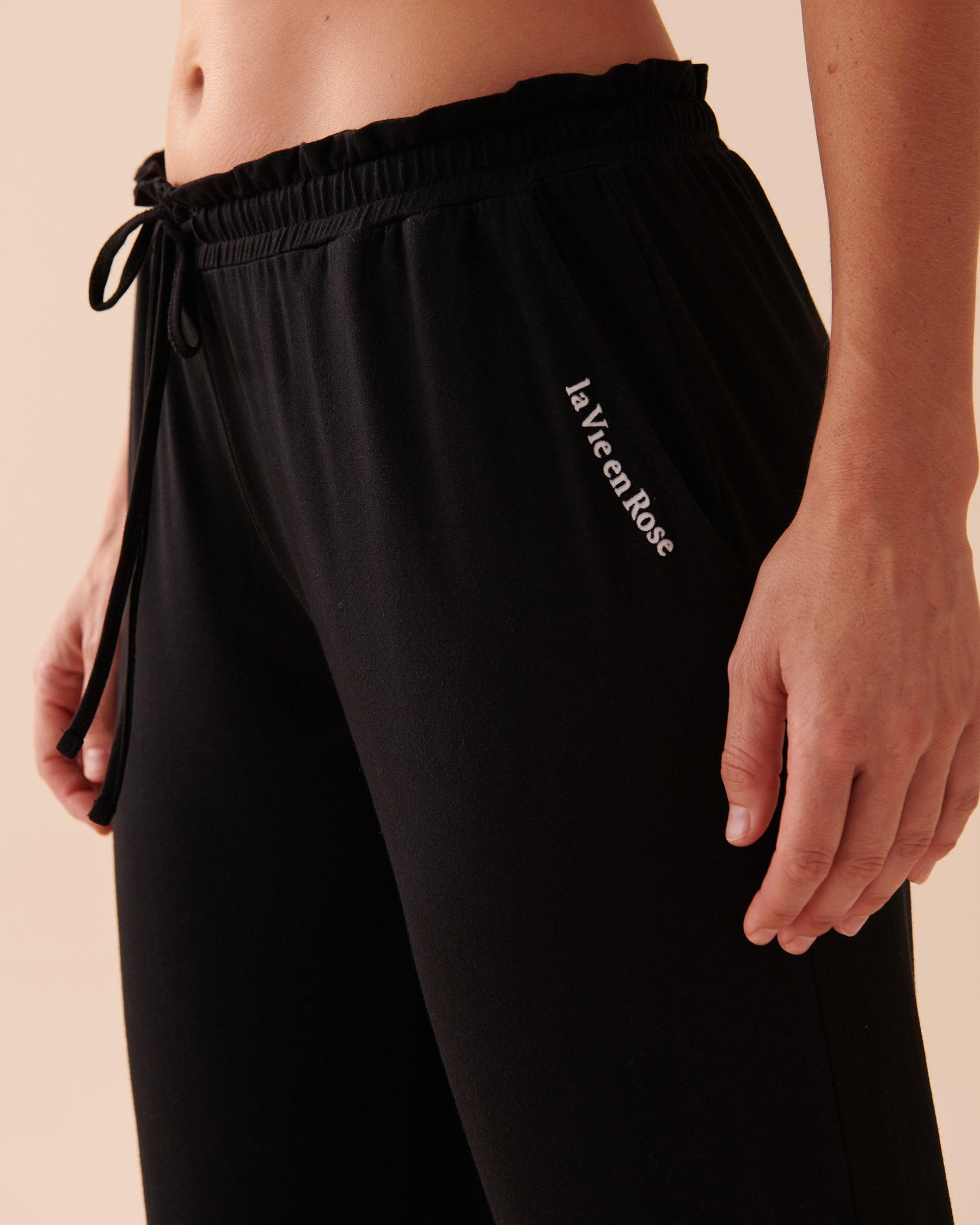 LA VIE EN ROSE Bamboo Jogger Pants Starry Night 40200506 - View3