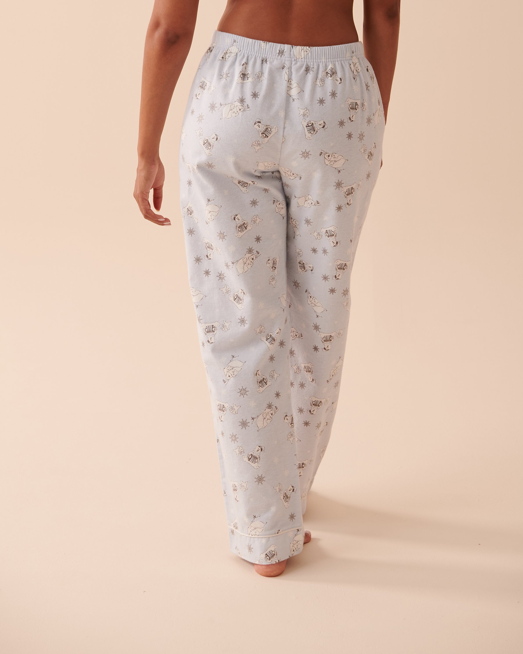 LA VIE EN ROSE Animal Flannel PJ Set Polar Bears 40400055 - View5