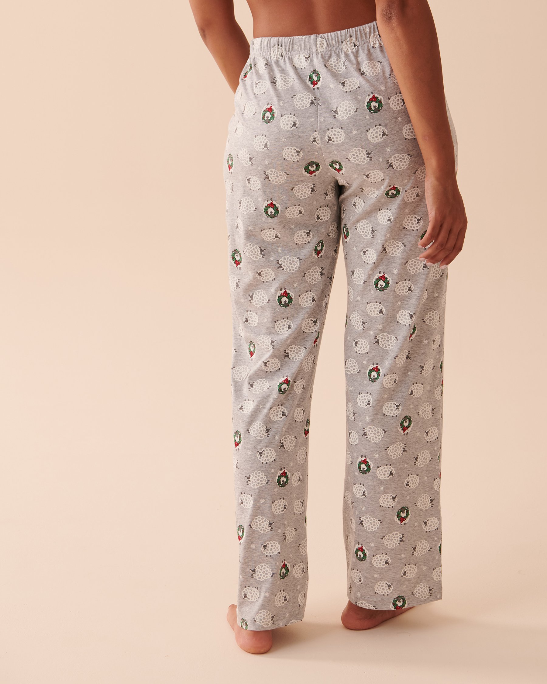 LA VIE EN ROSE Animal Cotton PJ Set Wooly Holiday 40400057 - View6