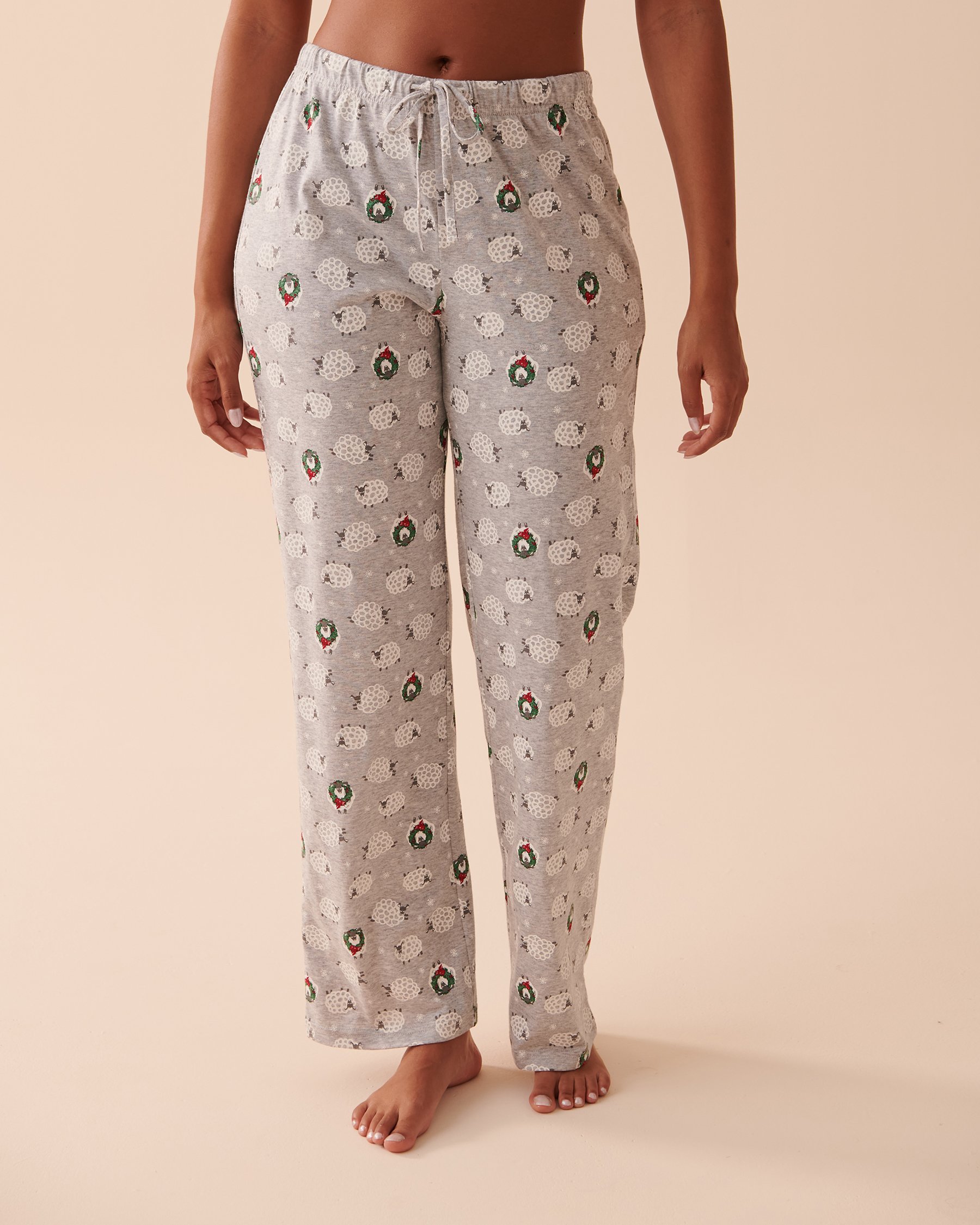 LA VIE EN ROSE Ensemble pyjama en coton imprimé animal Fêtes laineuses 40400057 - View5