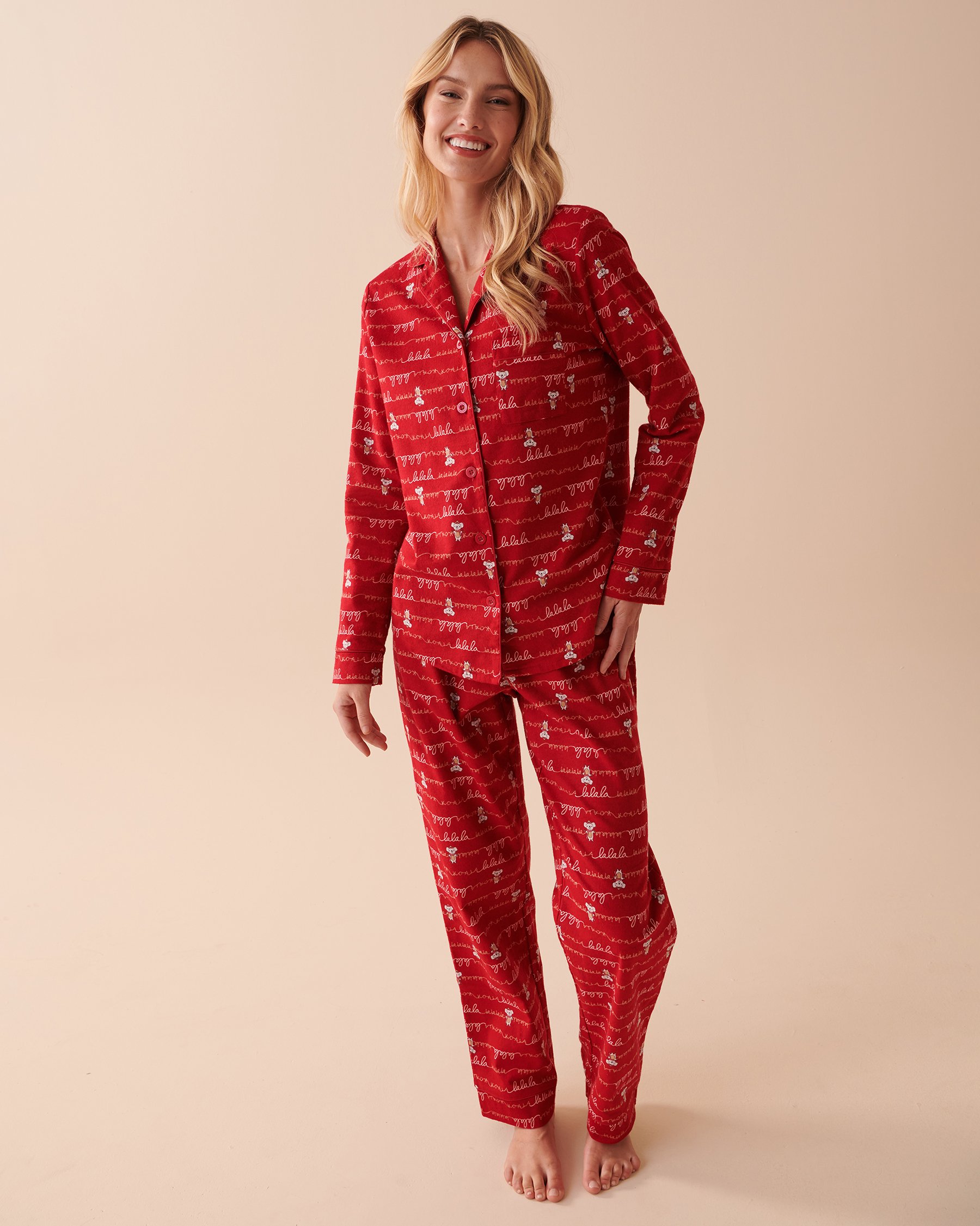 LA VIE EN ROSE Animal Flannel PJ Set Koalalala 40400055 - View3