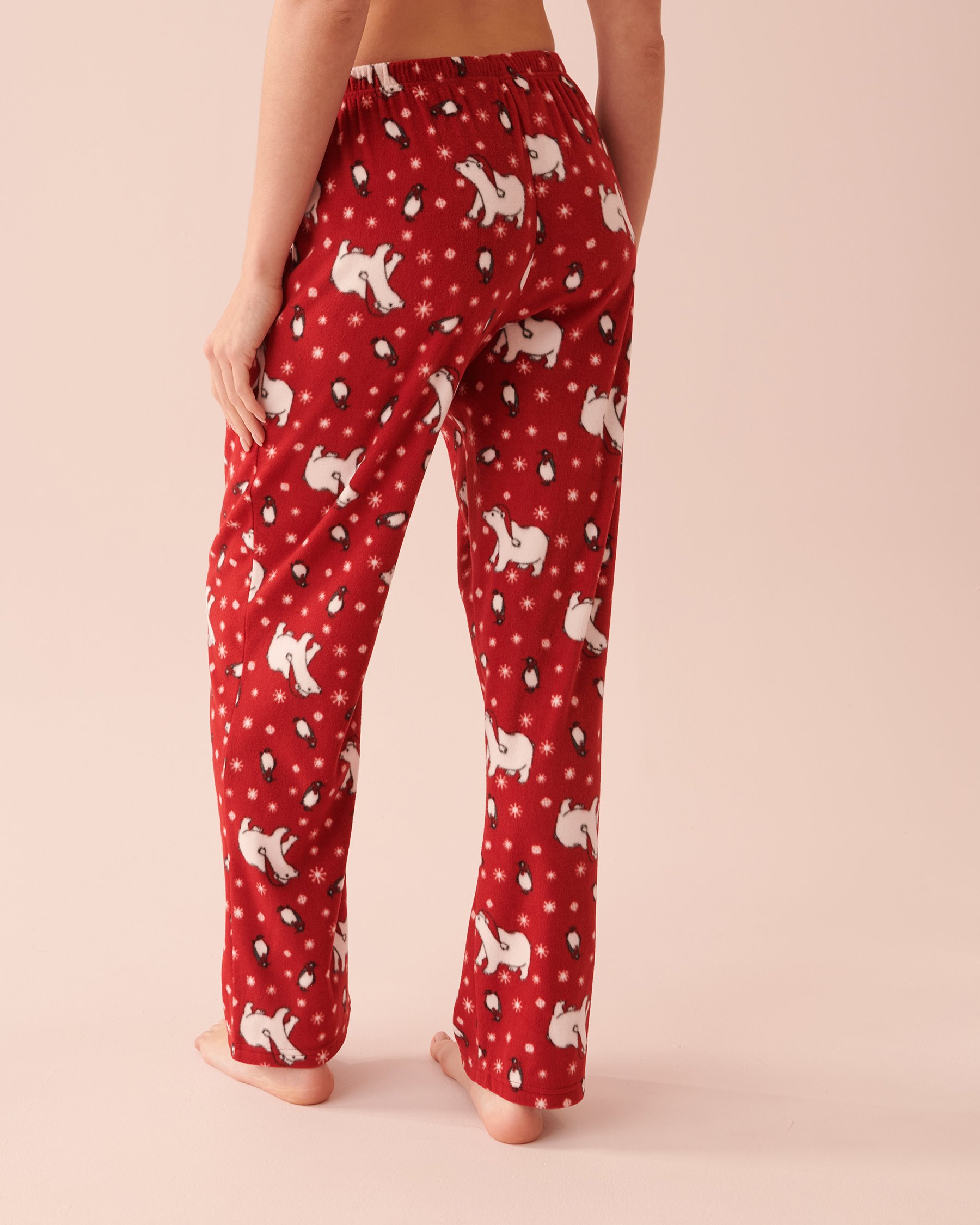 LA VIE EN ROSE Animal Micropolar PJ Set Bears and Penguins 40400054 - View5