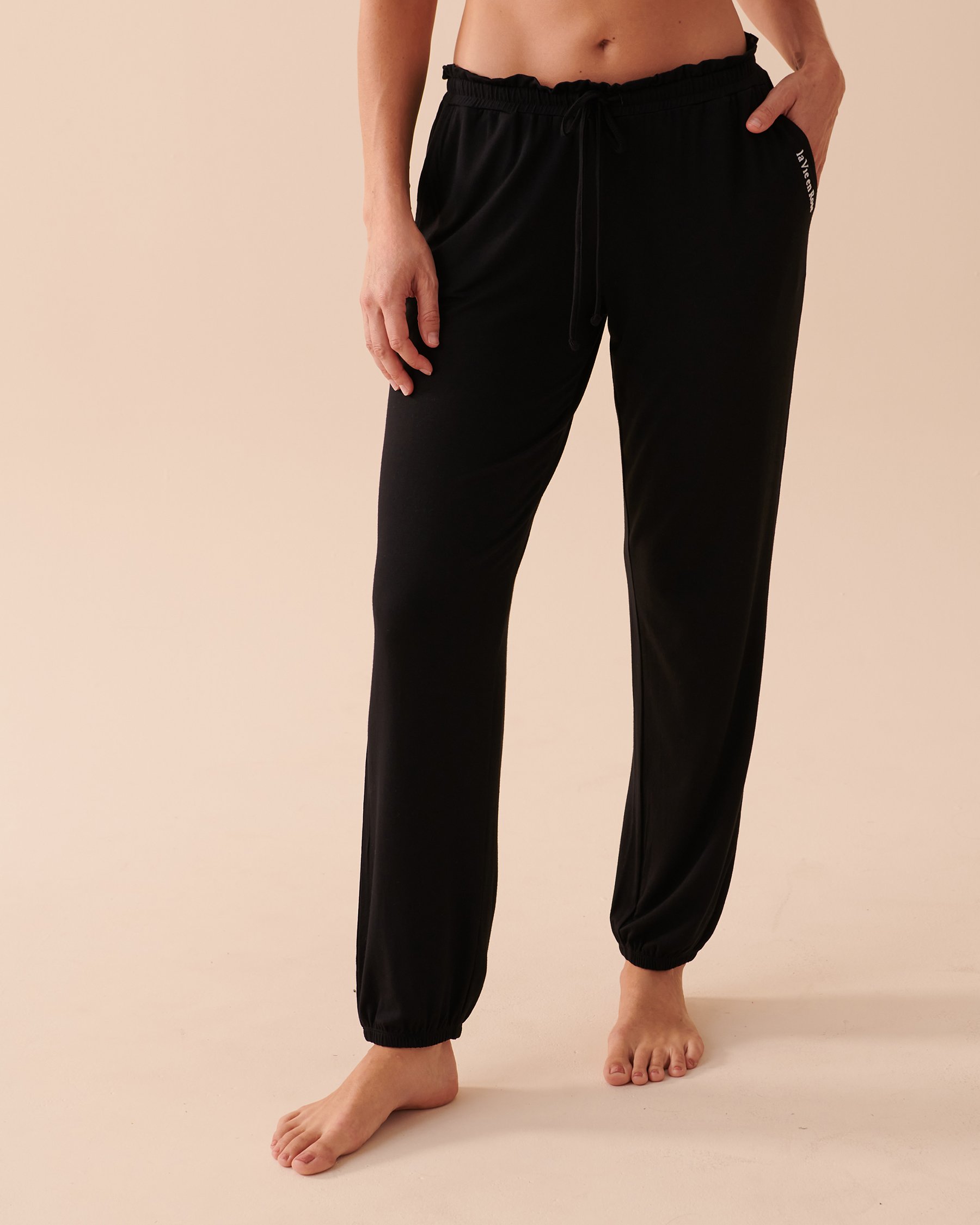 LA VIE EN ROSE Bamboo Jogger Pants Starry Night 40200506 - View1