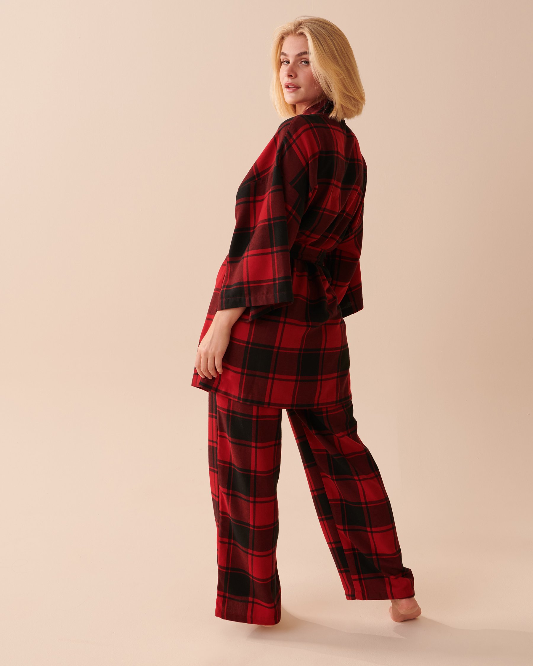 LA VIE EN ROSE Kimono à carreaux buffalo Carreaux buffalo 40600150 - Voir5