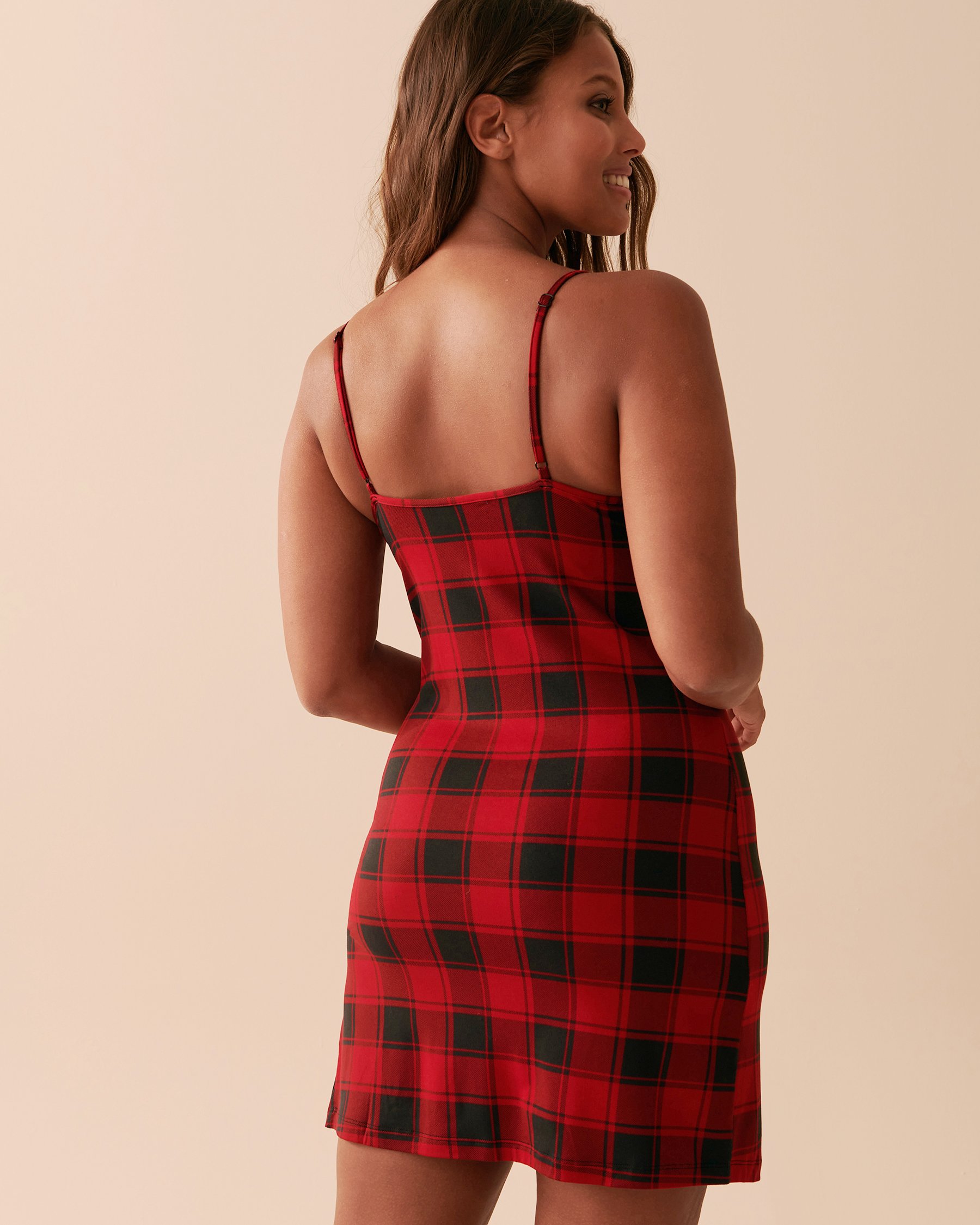 LA VIE EN ROSE Buffalo Plaid Super Soft Nightie Buffalo Plaid 40500315 - View2