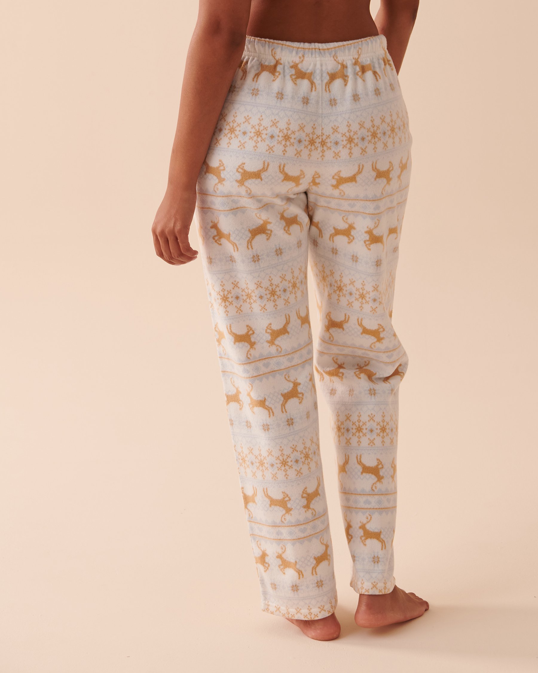 LA VIE EN ROSE Fair Isle Micropolar PJ Set Deer Fair Isle 40400054 - View5