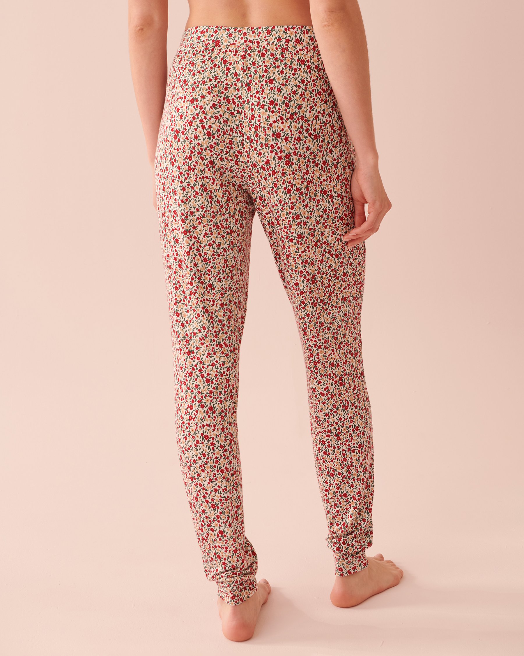 LA VIE EN ROSE Ensemble pyjama manches longues à fleurs Fleurs des fêtes 40400058 - Voir5