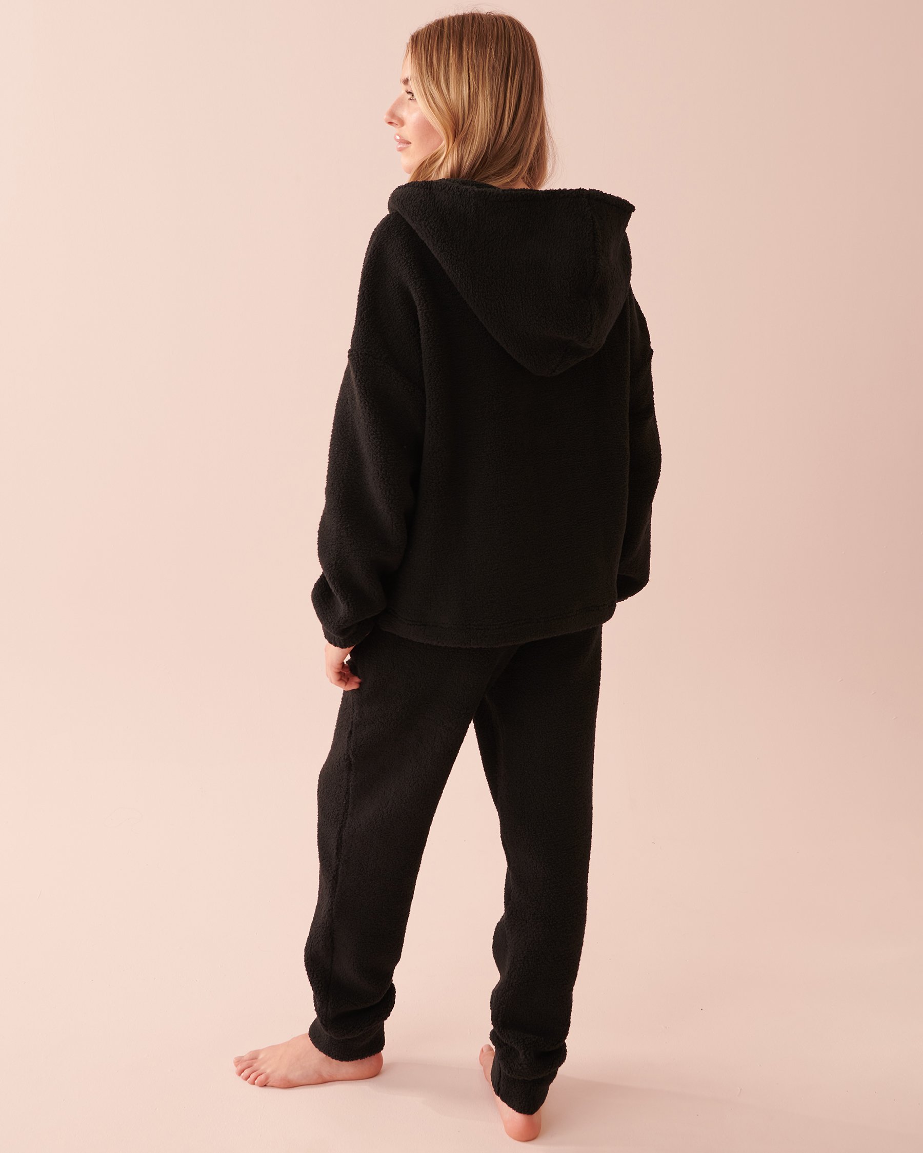 LA VIE EN ROSE Ensemble pyjama en pelage d'ourson Nuit étoilée 40400062 - View5