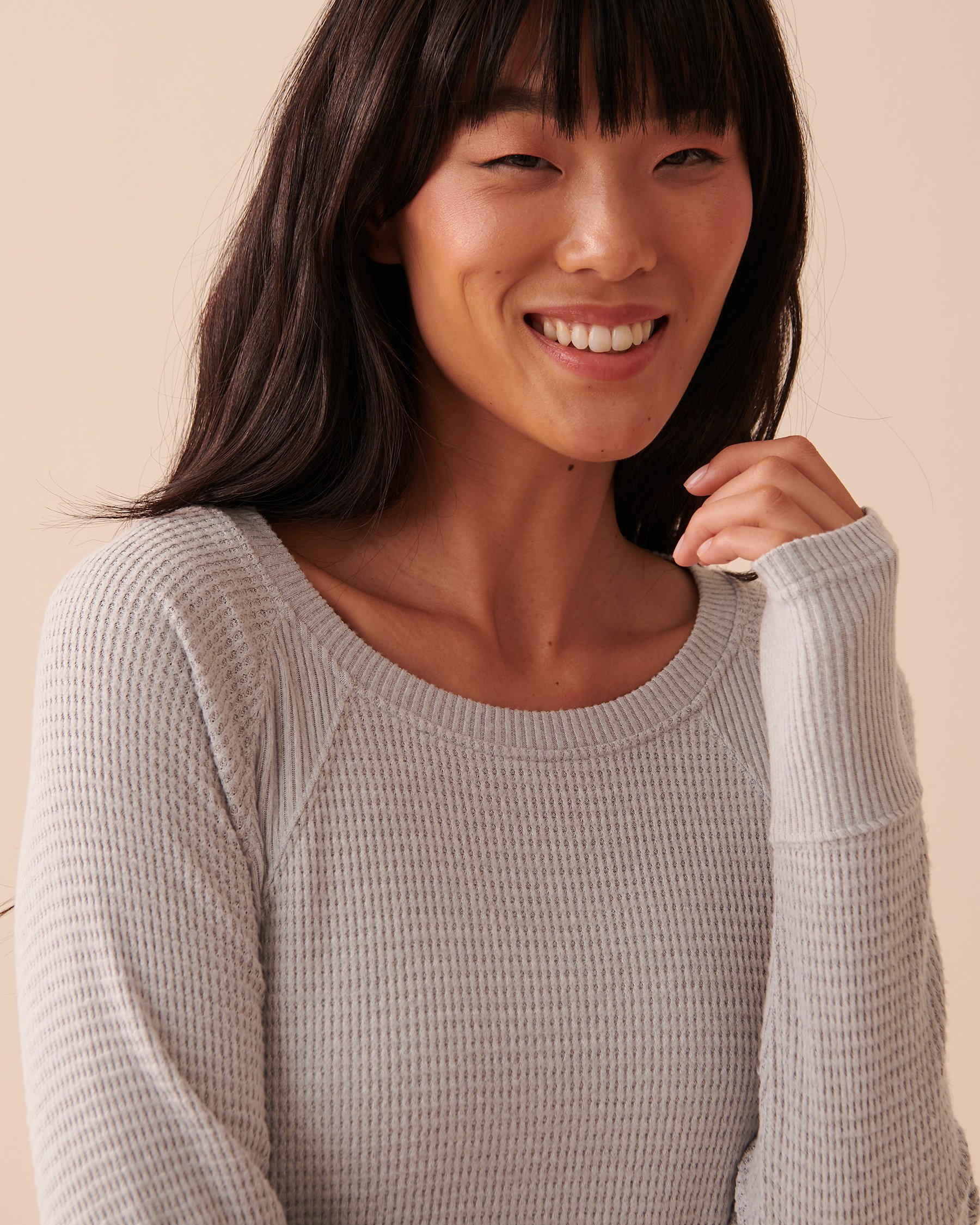 LA VIE EN ROSE Chandail manches longues en tissu gaufré Poussières d'étoiles 40100514 - View3