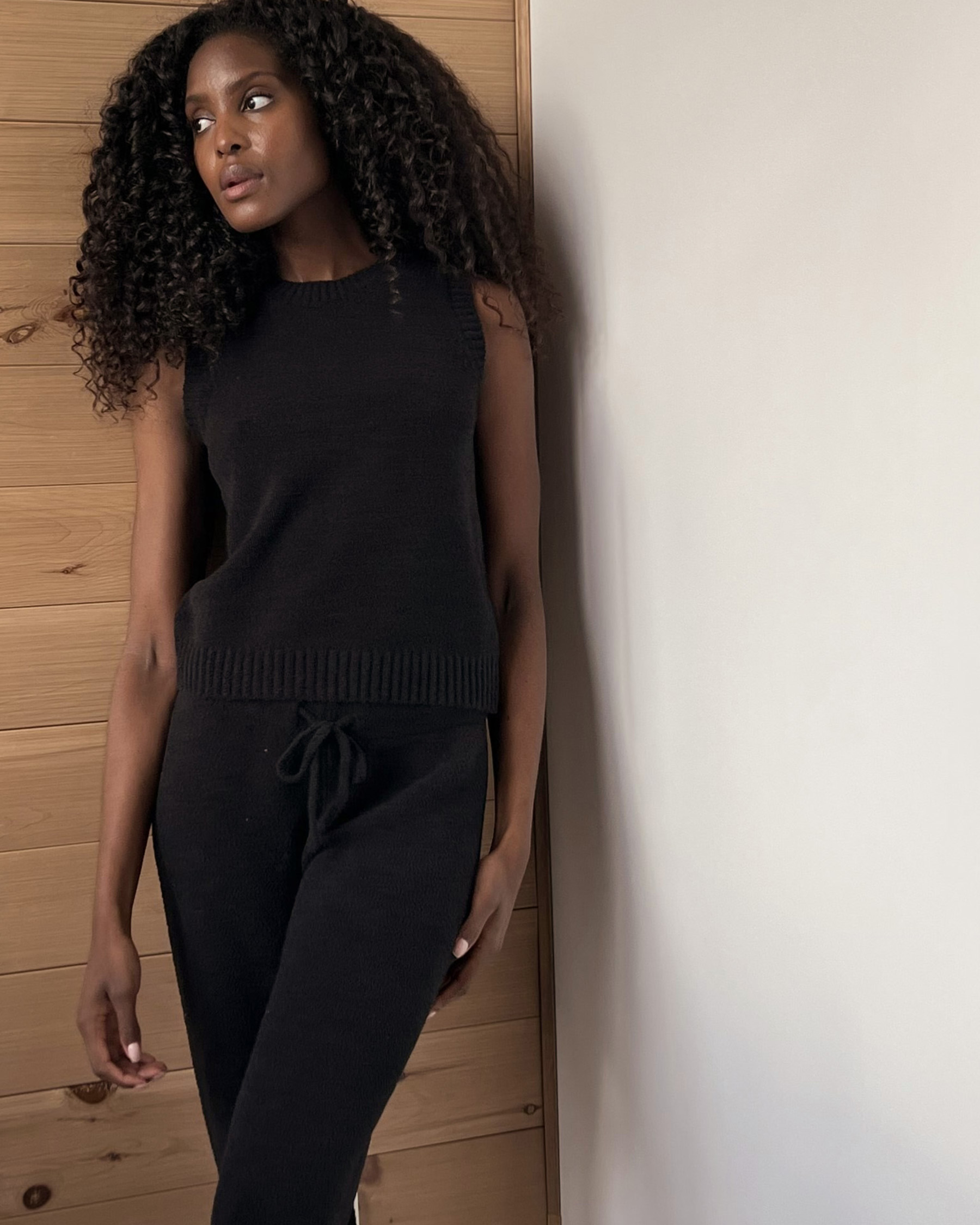 LA VIE EN ROSE Chenille Fitted Pants Starry Night 50200061 - View3