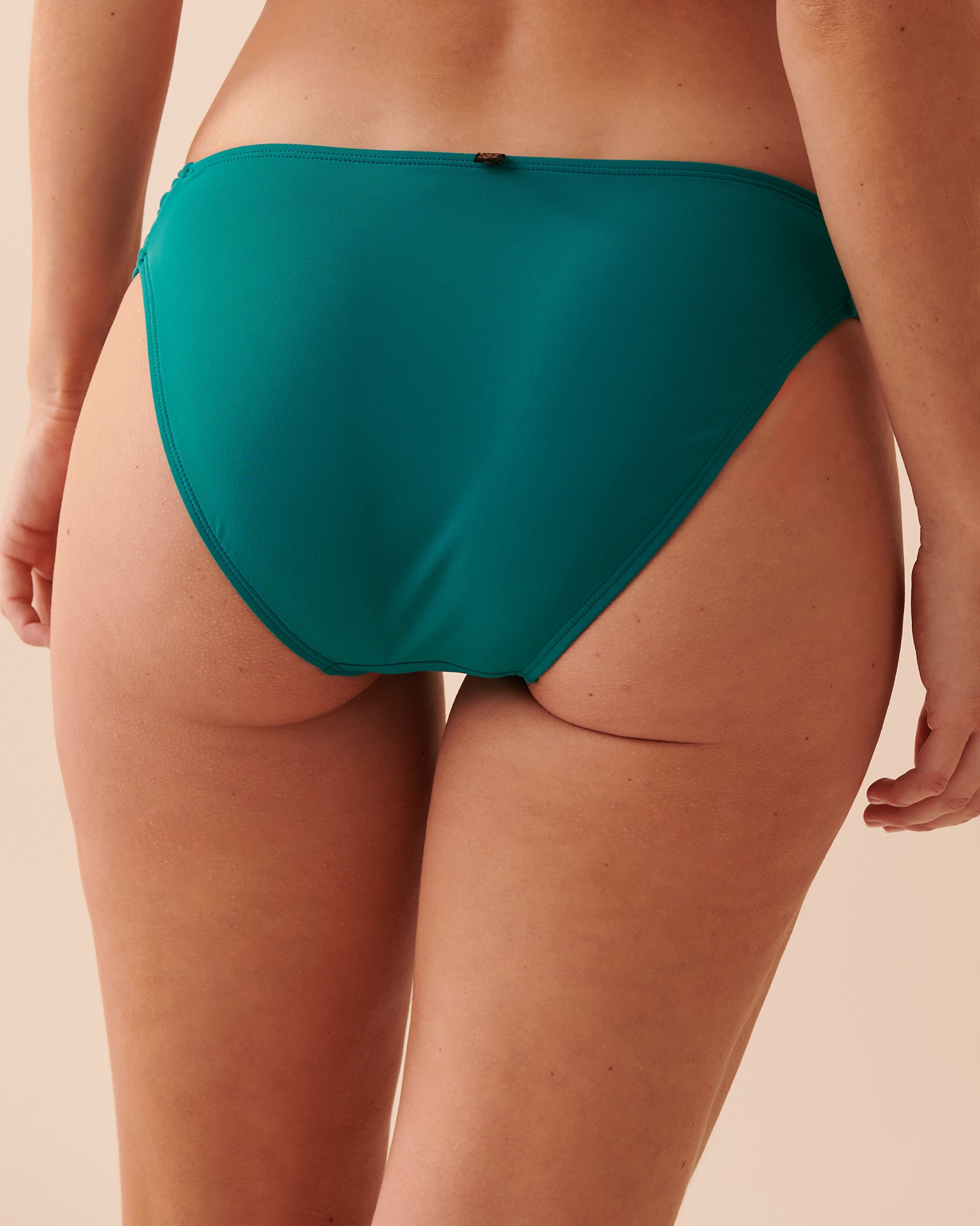 LA VIE EN ROSE AQUA ARUBA Shirred Sides Bikini Bottom Blue lagoon 70300498 - View2
