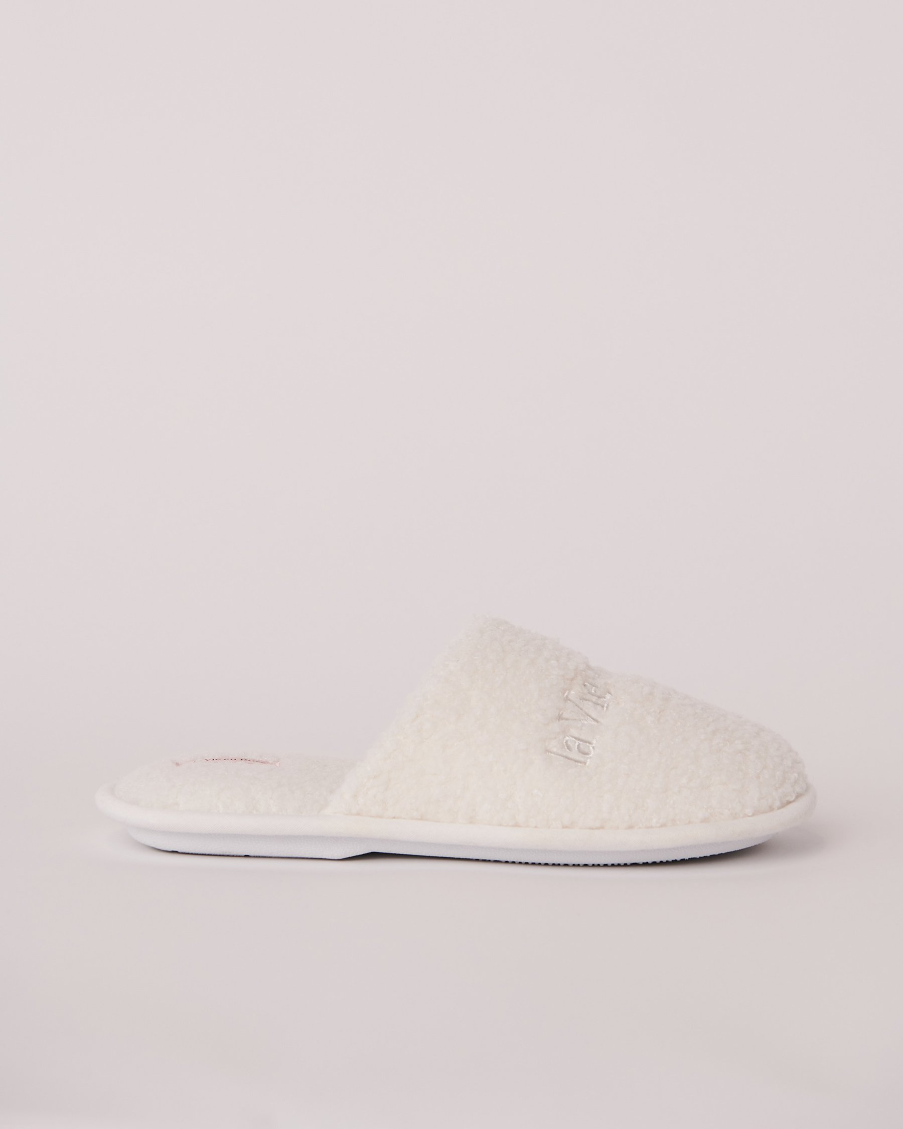 LA VIE EN ROSE Pantoufles mules en mousse mémoire Blanc neige 40700250 - Voir4