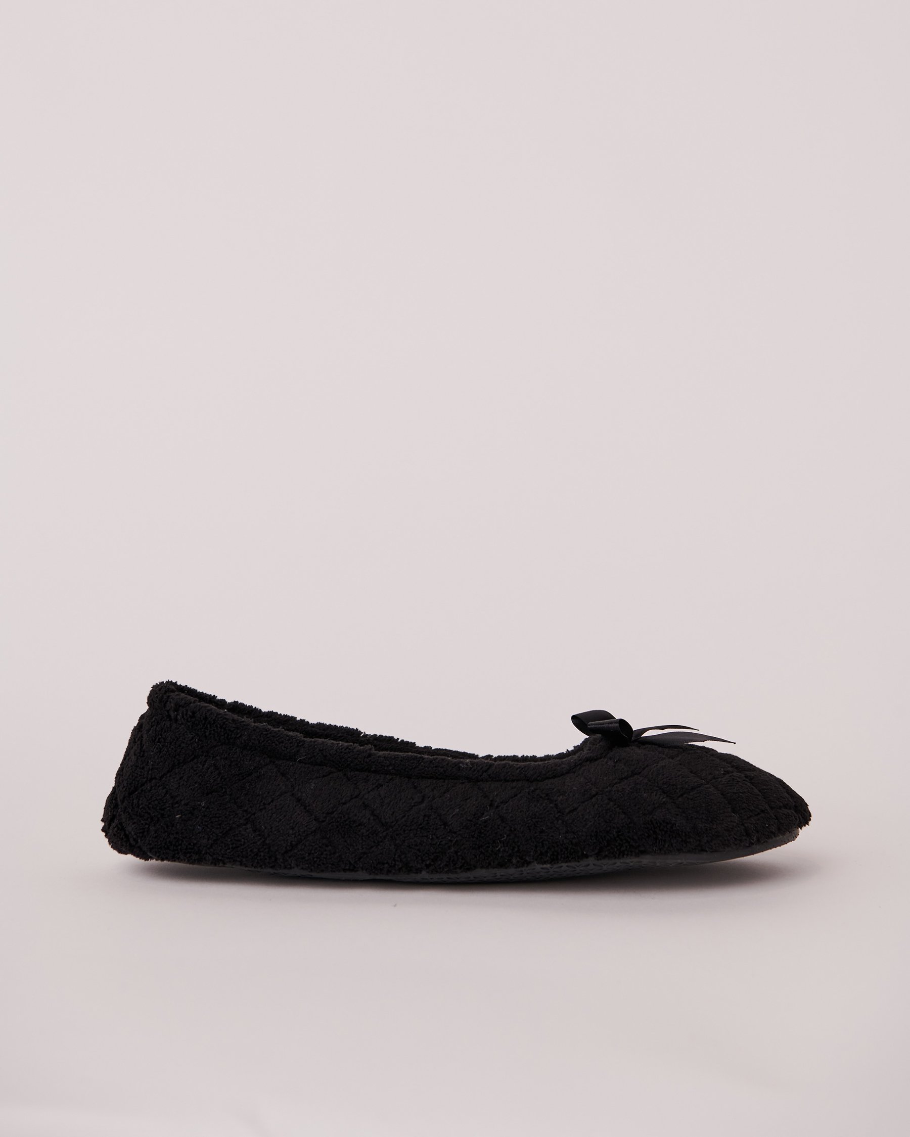 LA VIE EN ROSE Quilted Ballerina Slippers Black 40700251 - View4