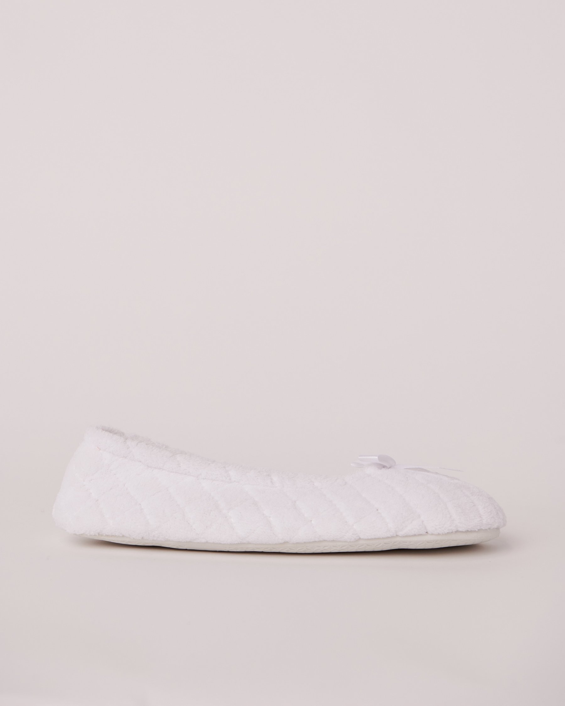 LA VIE EN ROSE Pantoufles ballerines matelassées Blanc neige 40700251 - Voir4
