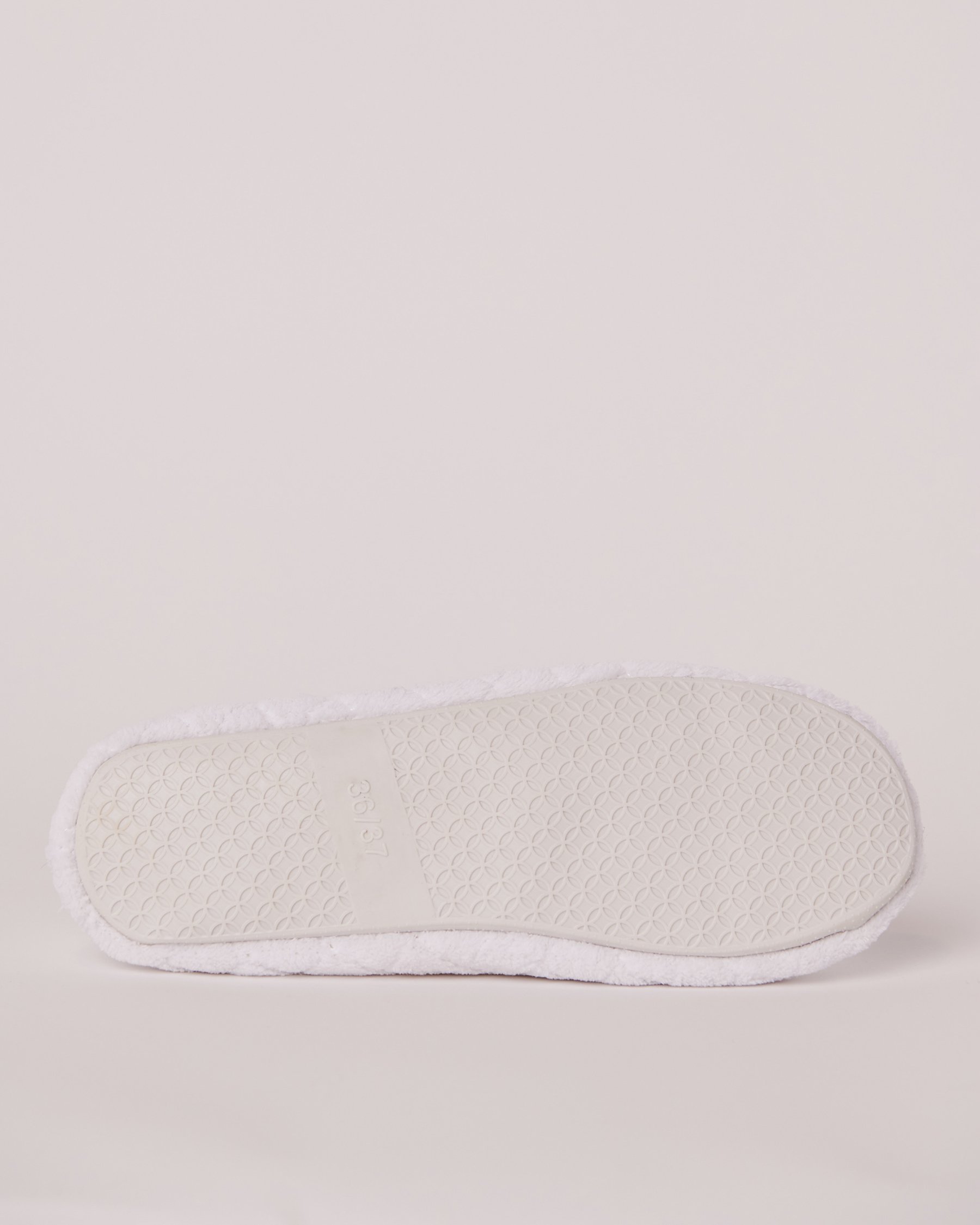 LA VIE EN ROSE Pantoufles ballerines matelassées Blanc neige 40700251 - Voir5