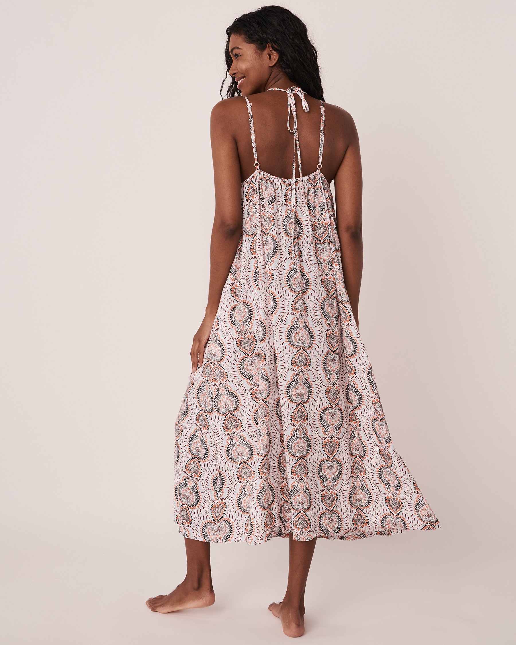 LA VIE EN ROSE AQUA BOHO Maxi Dress Tile print 80300060 - View2