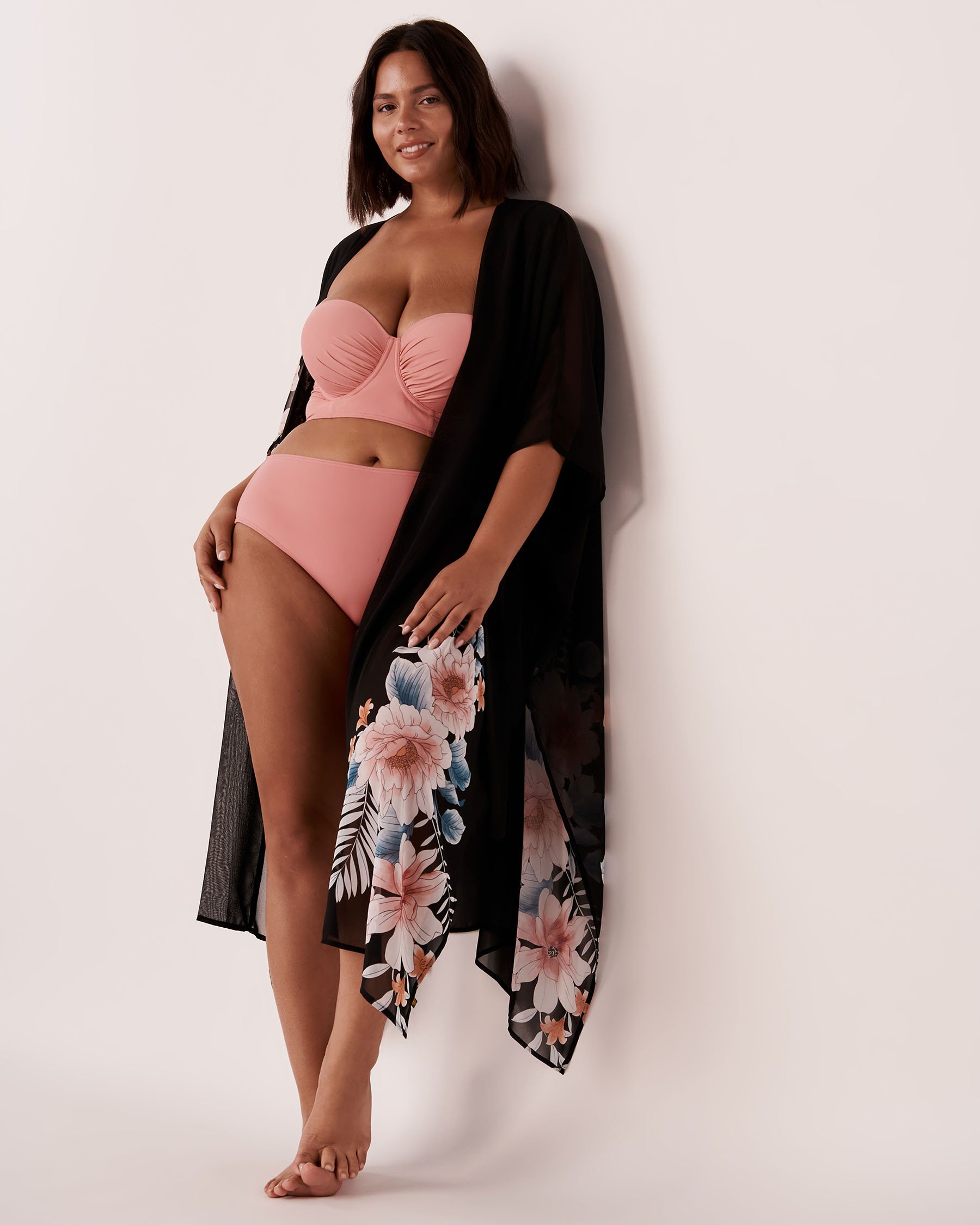 LA VIE EN ROSE AQUA Floral Print Caftan Floral print 80400028 - View1
