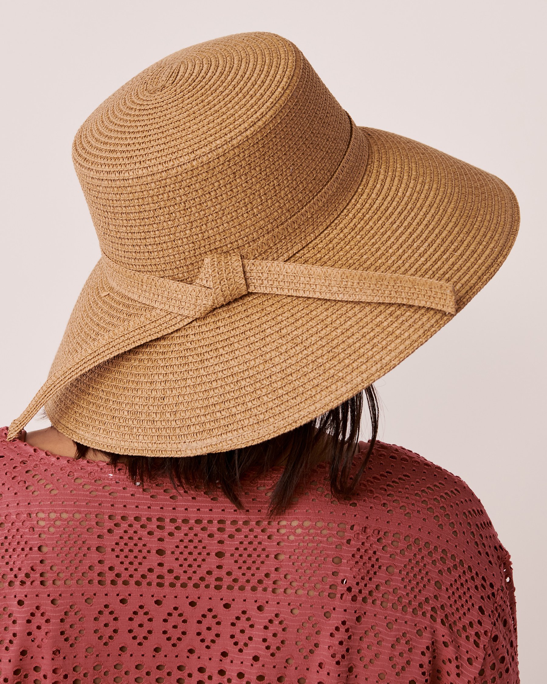 LA VIE EN ROSE AQUA Hampton Hat Natural 80500062 - View2