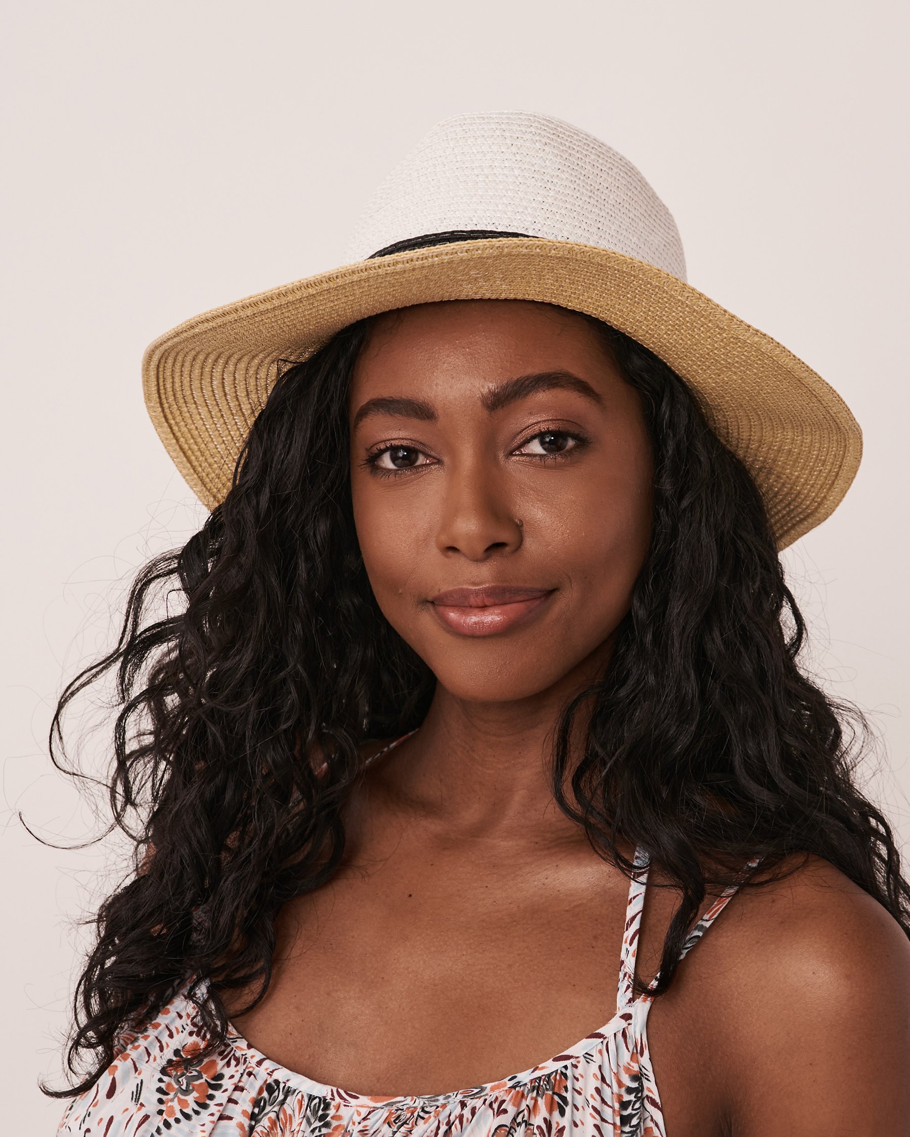 LA VIE EN ROSE AQUA Chapeau Panama Naturel 80500068 - Voir3