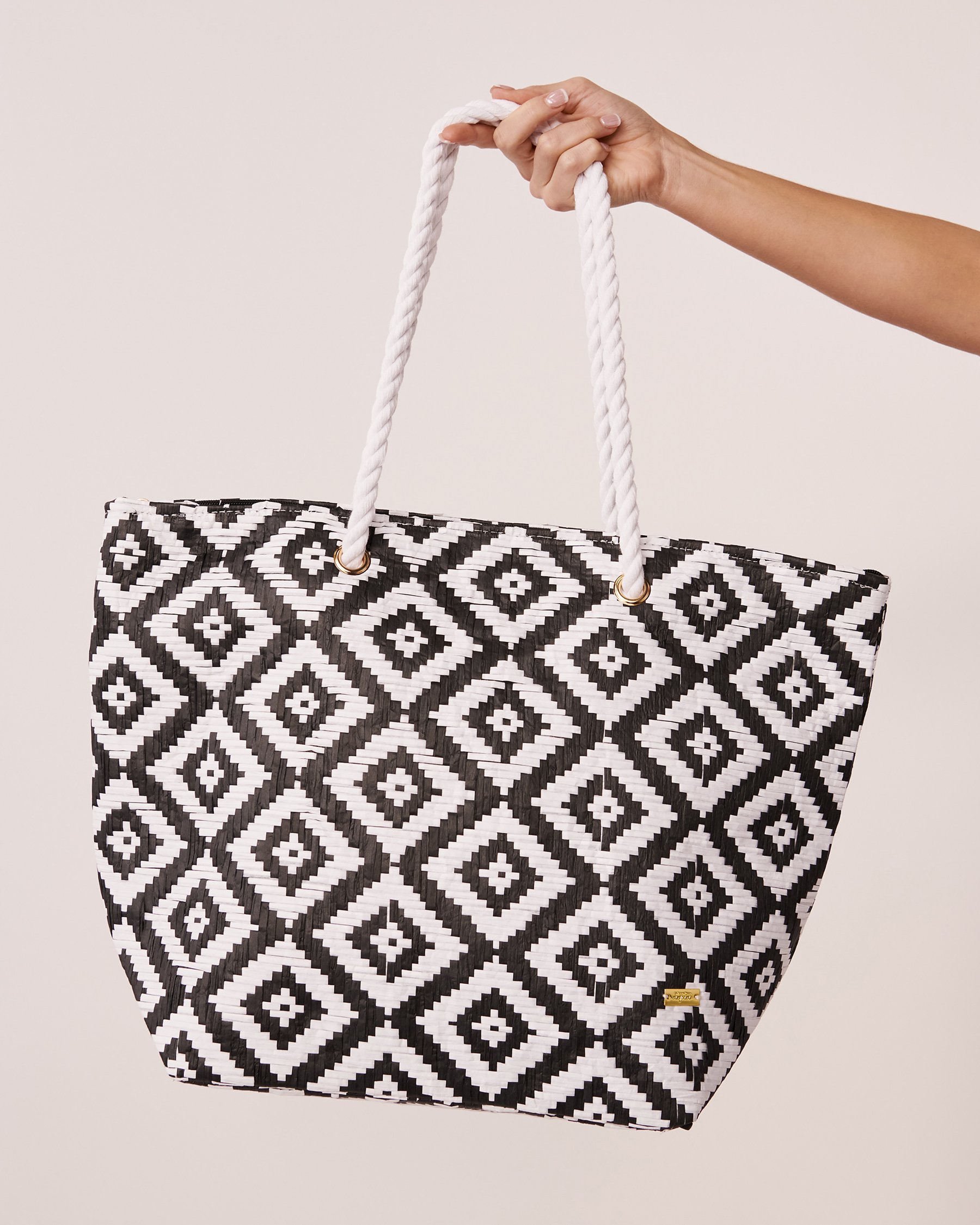 LA VIE EN ROSE AQUA Losange Print Bag Losange 80500073 - View2