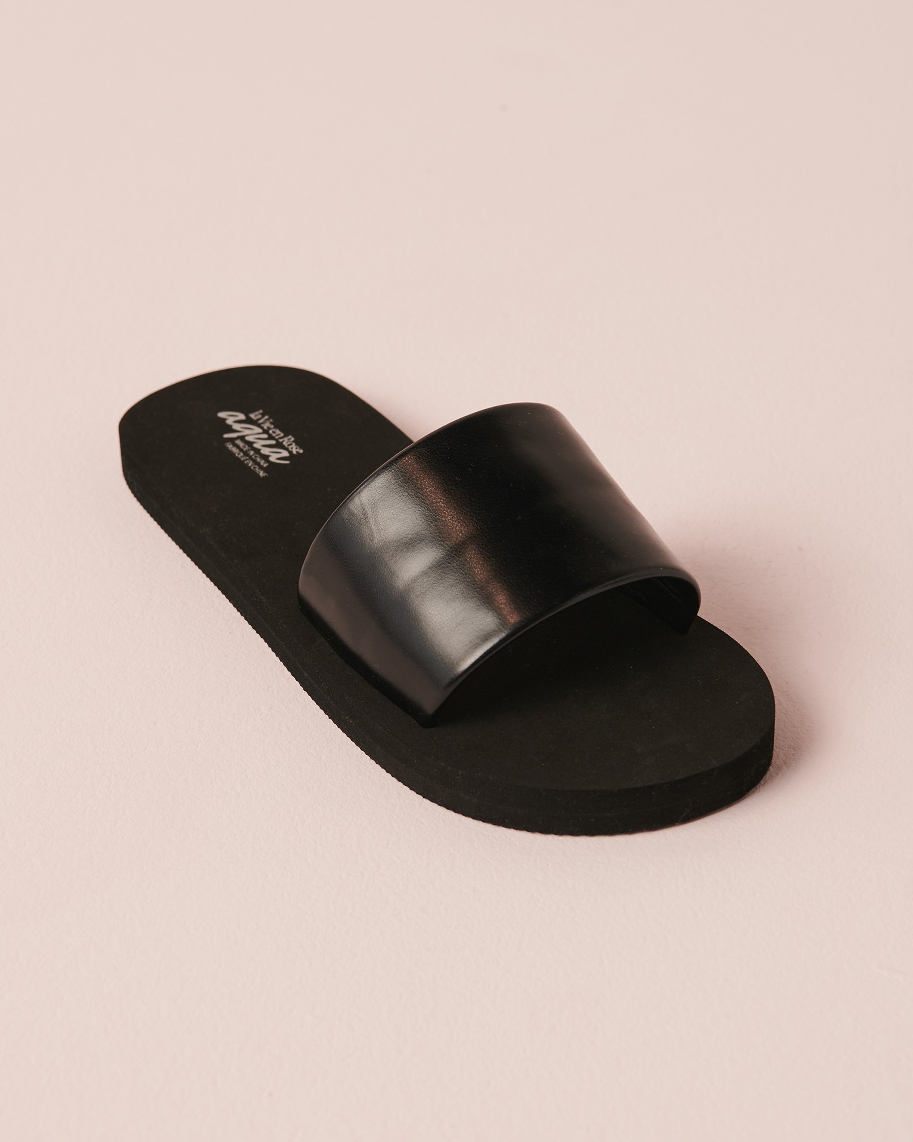LA VIE EN ROSE AQUA Black Slide Black 80500076 - View3