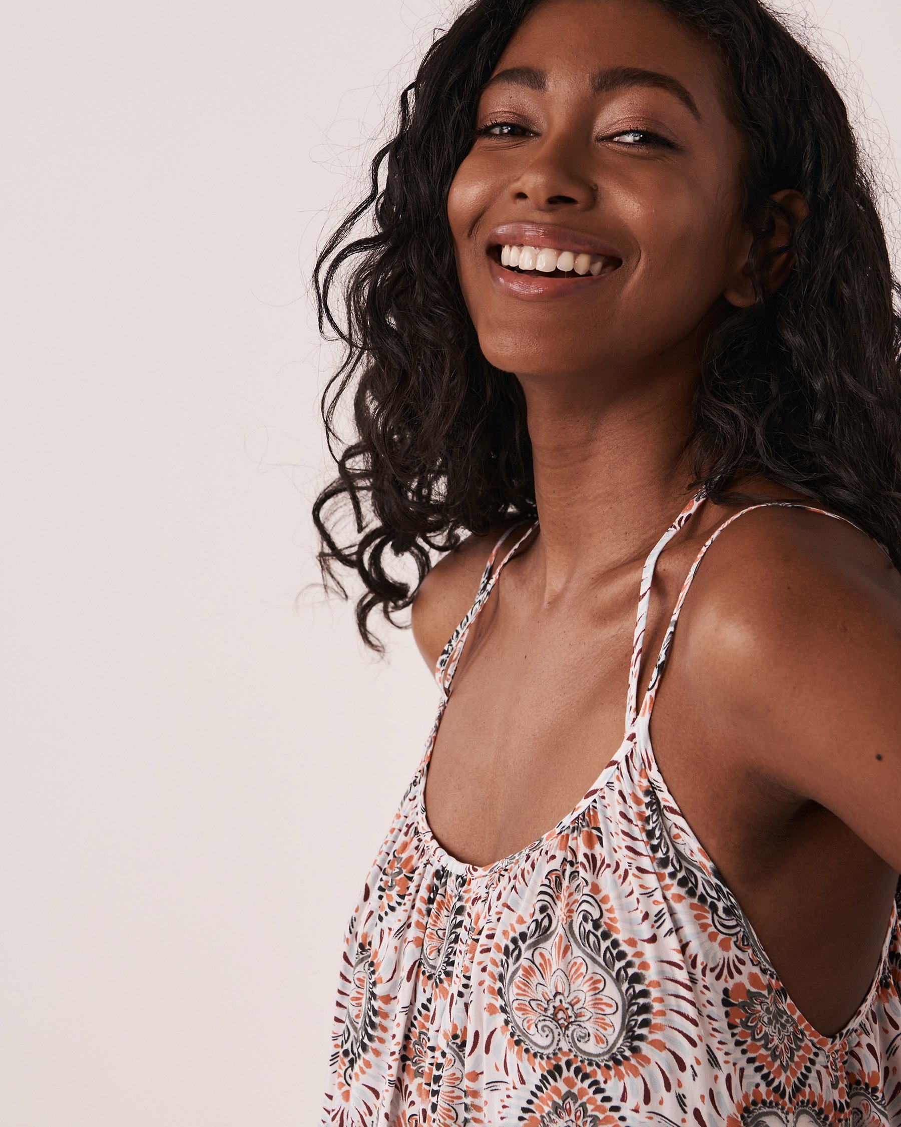 LA VIE EN ROSE AQUA BOHO Maxi Dress Tile print 80300060 - View4