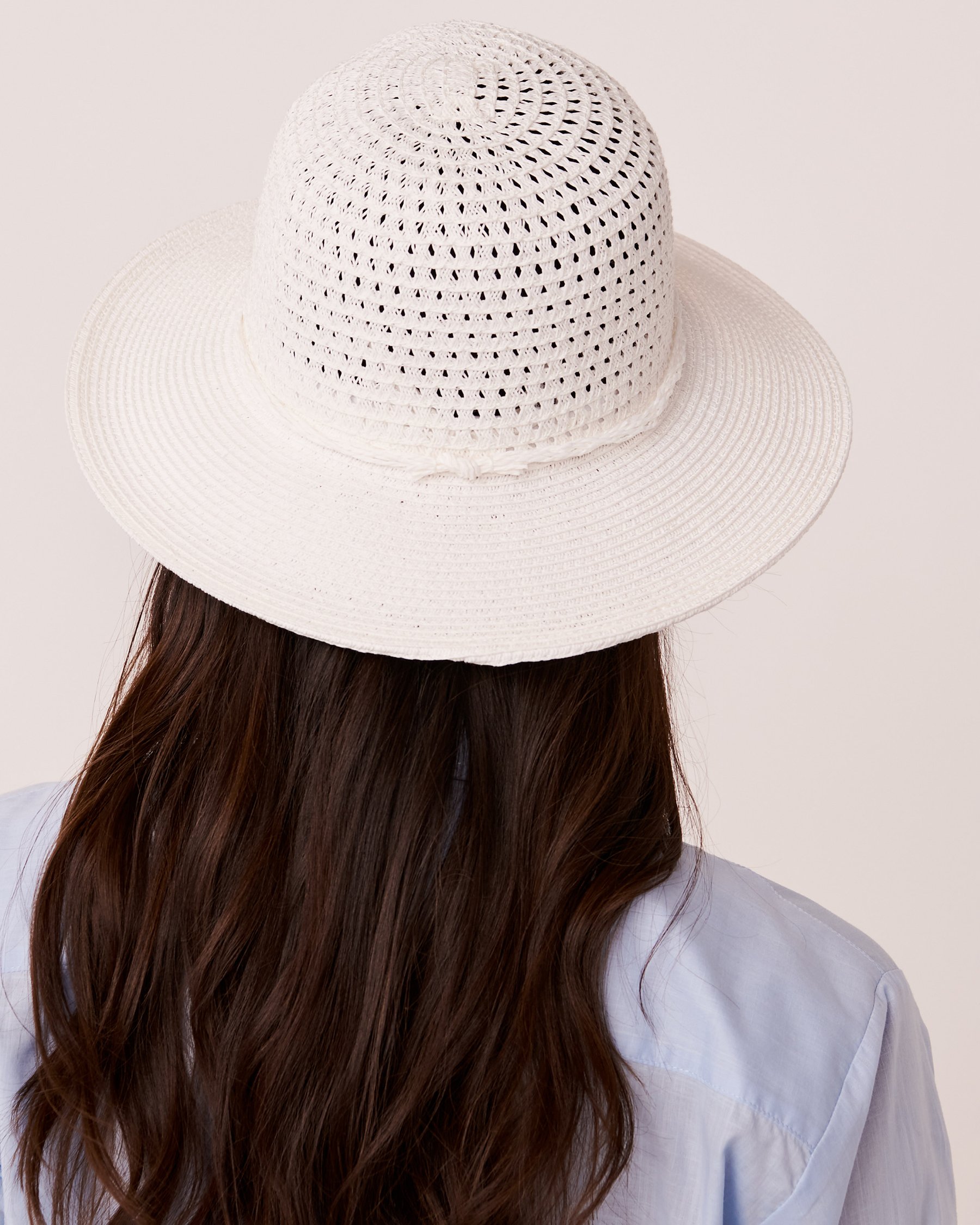 LA VIE EN ROSE AQUA Chapeau cloche Blanc 80500069 - Voir2